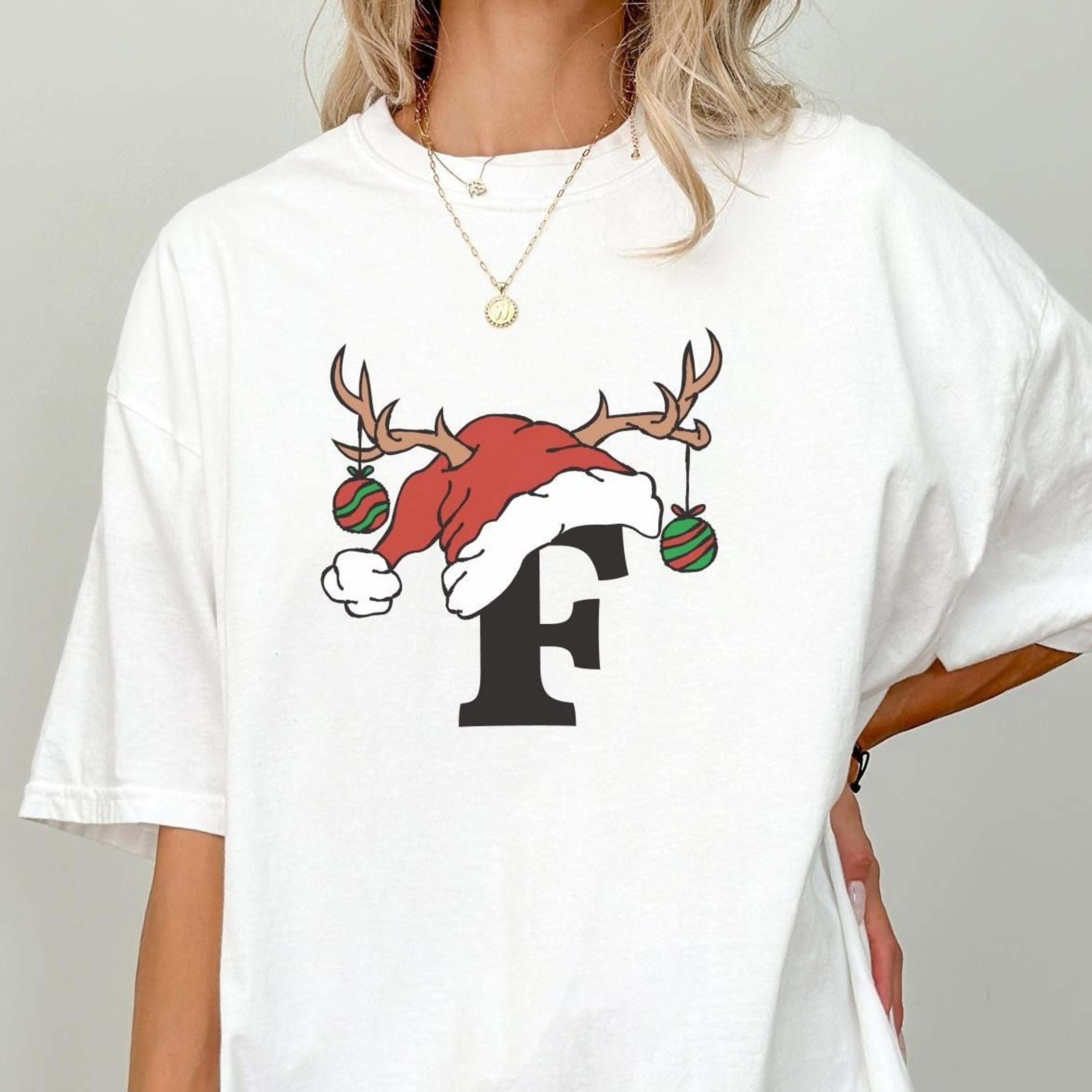 personalized christmas family name shirt, christmas custom letter shirt, custom 2026 pajamas, matching xmas tee, christm