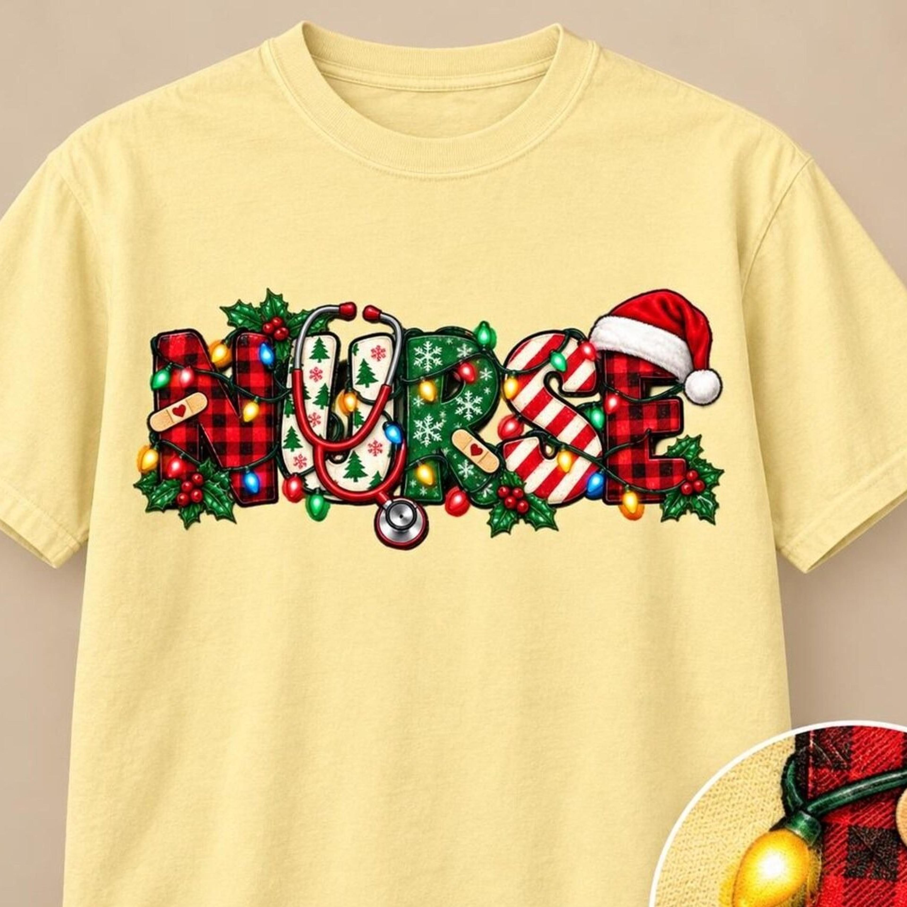 nurse christmas shift shirt, funny christmas nurse gift, womens nursing tee, medical christmas shirt, holiday nurse gift