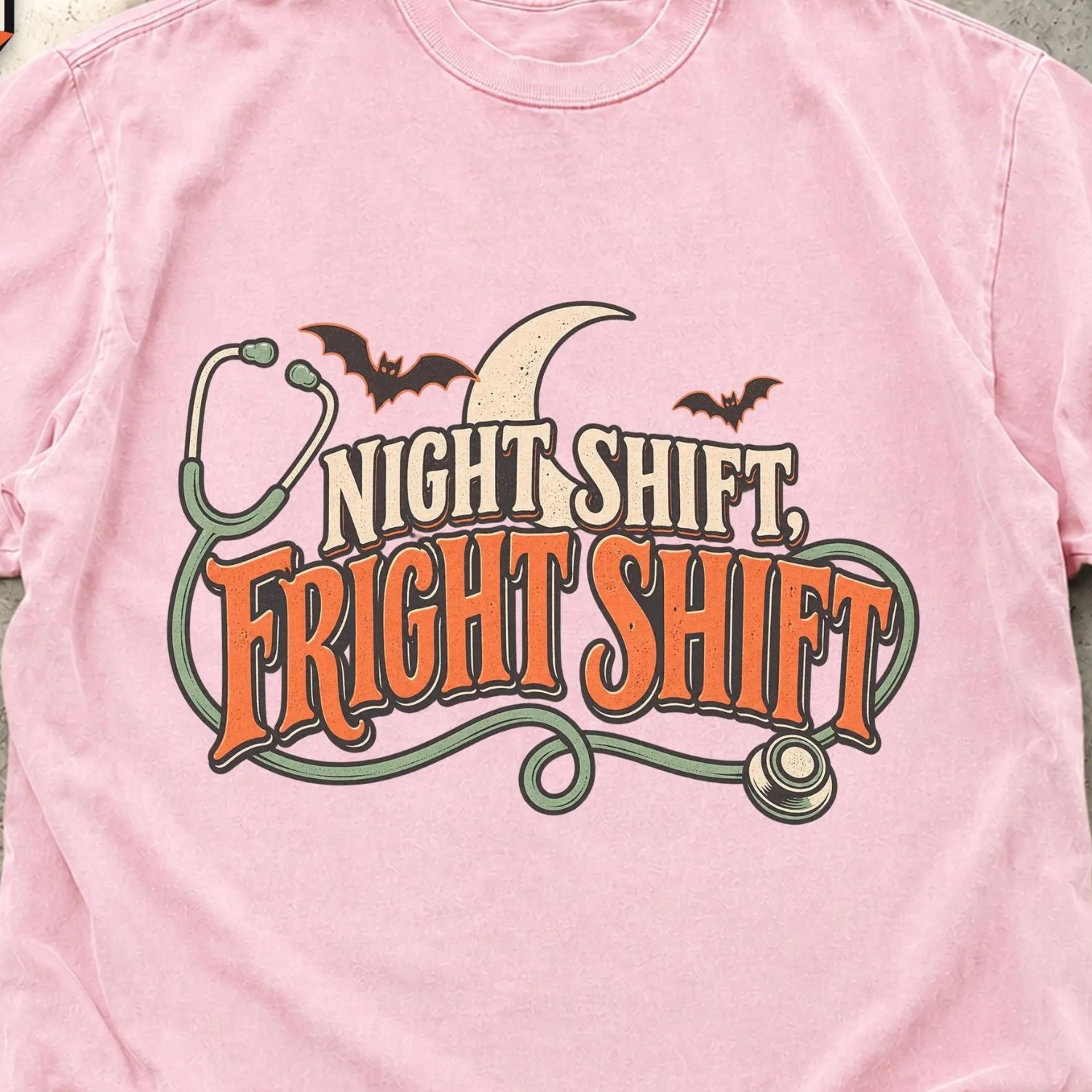 halloween nurse t shirt, pumpkin graphic, fall outfit, medical crewneck, nursing apparel, retro style, spooky ghost,