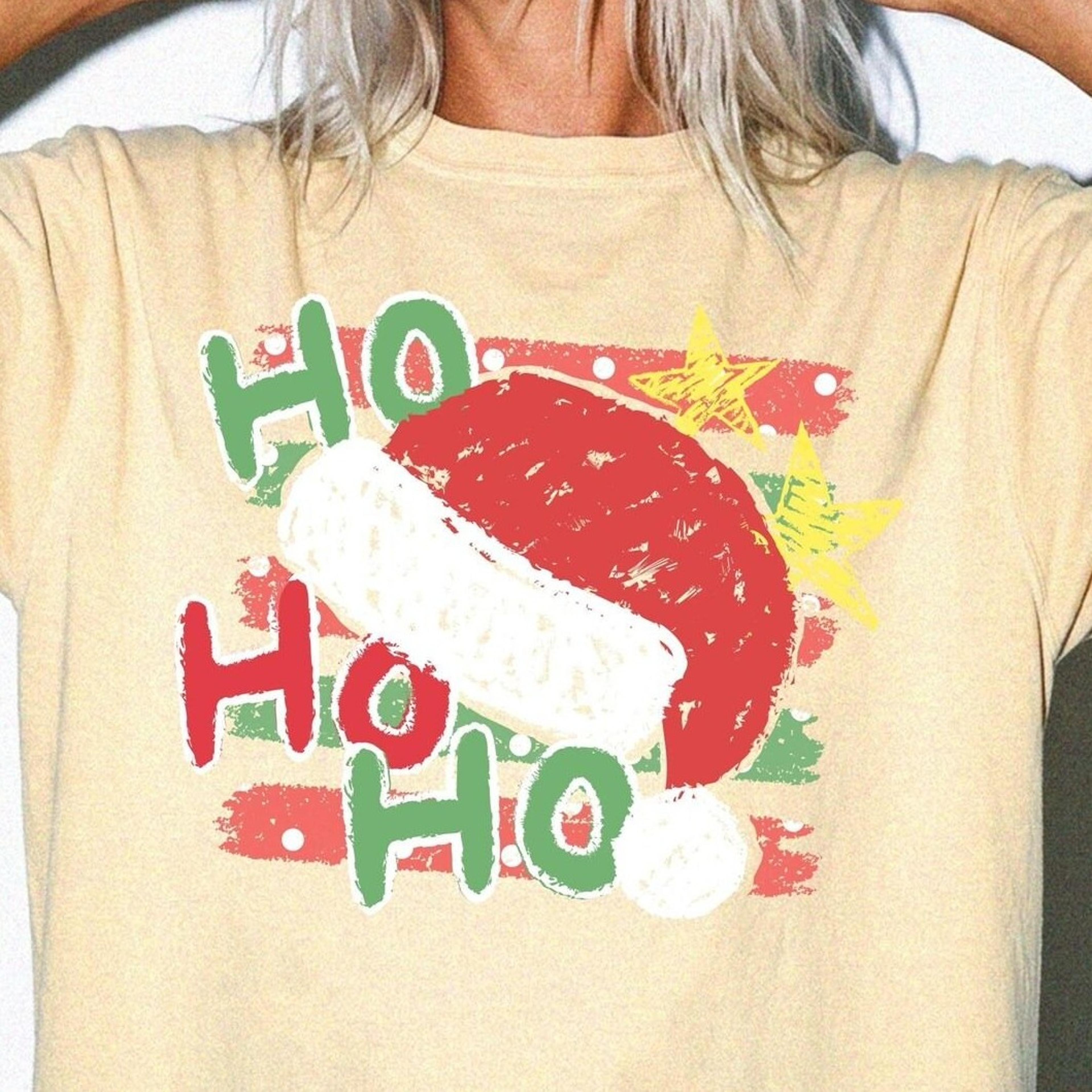 retro santa's hat christmas shirt | vintage santa claus christmas tshirt | matching family group xmas