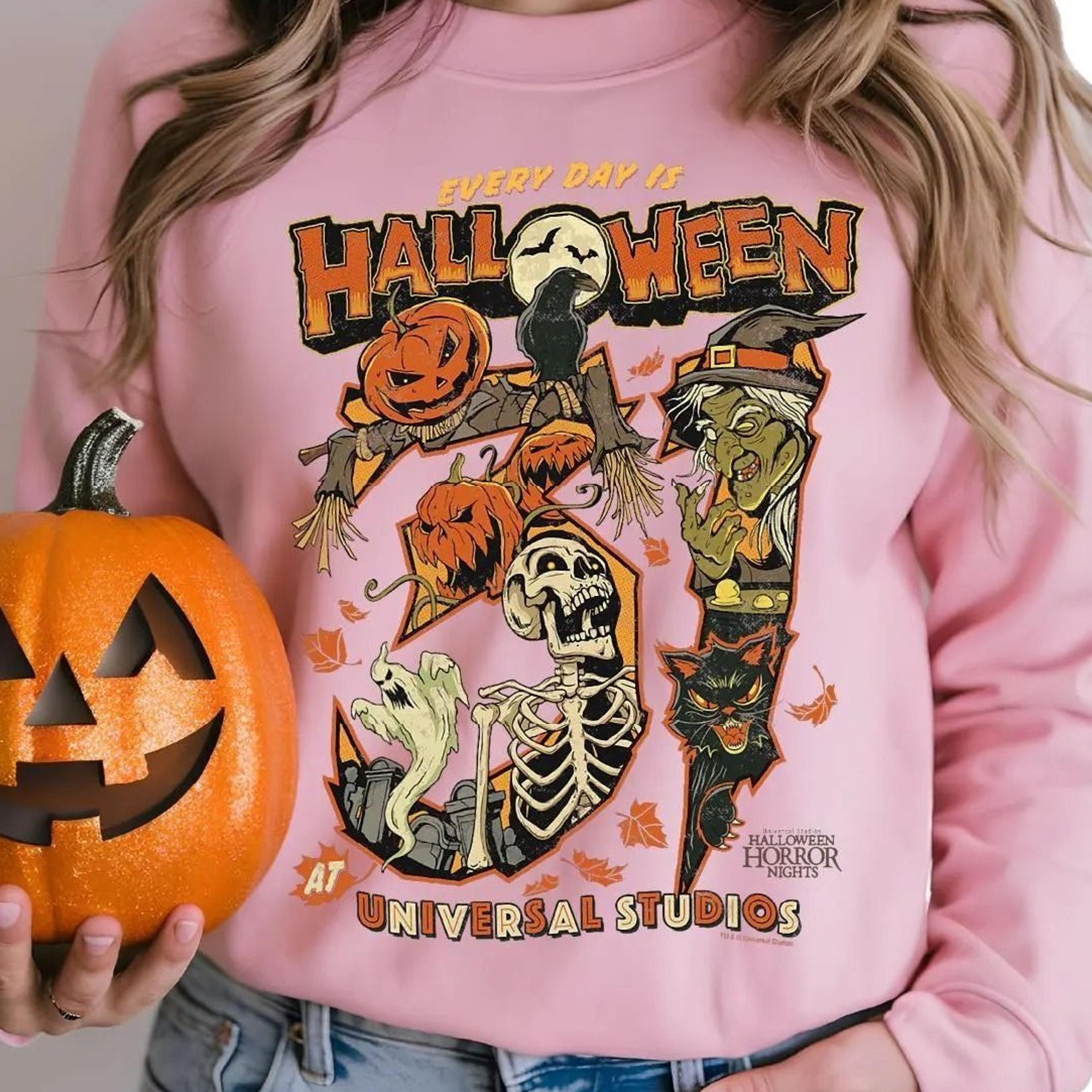 movie theme park halloween shirt, spooky season sweatshirt, disney horror movies sweater, sppoky vibes shirt, halloween