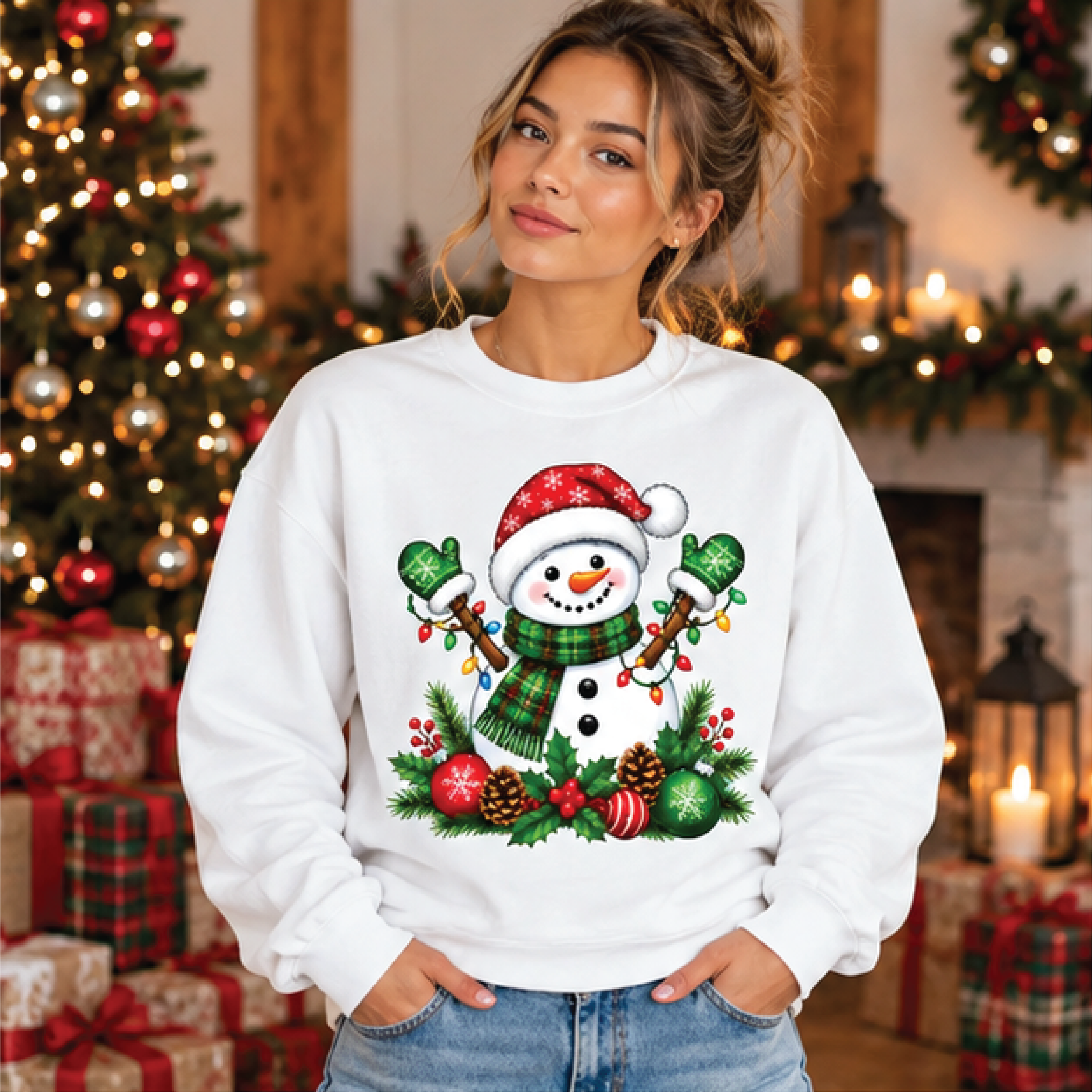 cute snowman christmas sweatshirt, festive holiday crewneck, winter snowman sweater, cozy xmas gift for snowman lovers