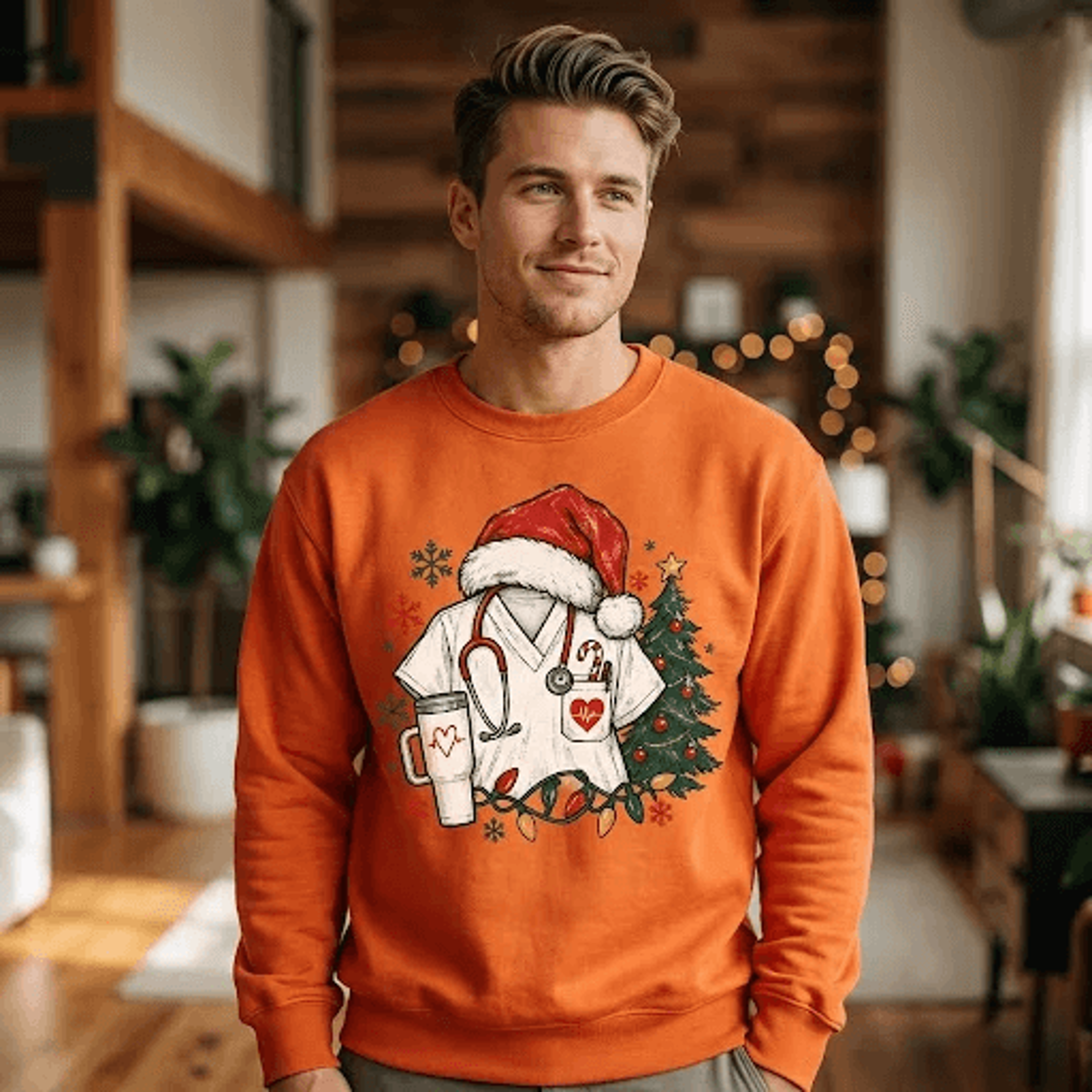 christmas nurse sweatshirt, nurse christmas crewneck, healthcare holiday sweater, medical christmas gift, festive nurse