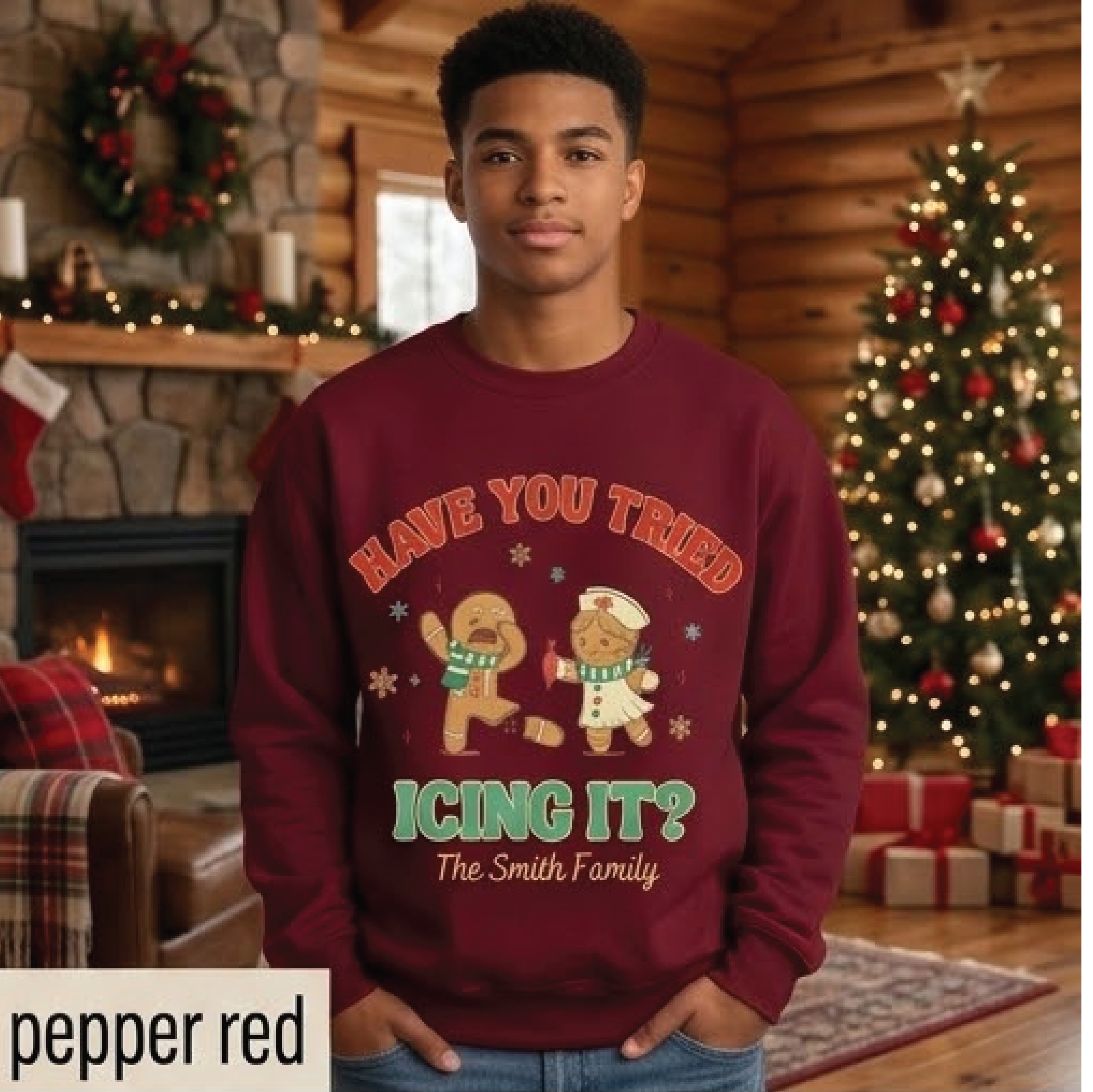 have you tried icing it sweatshirt funny nurse christmas crewneck custom gingerbread nurse gift sweat