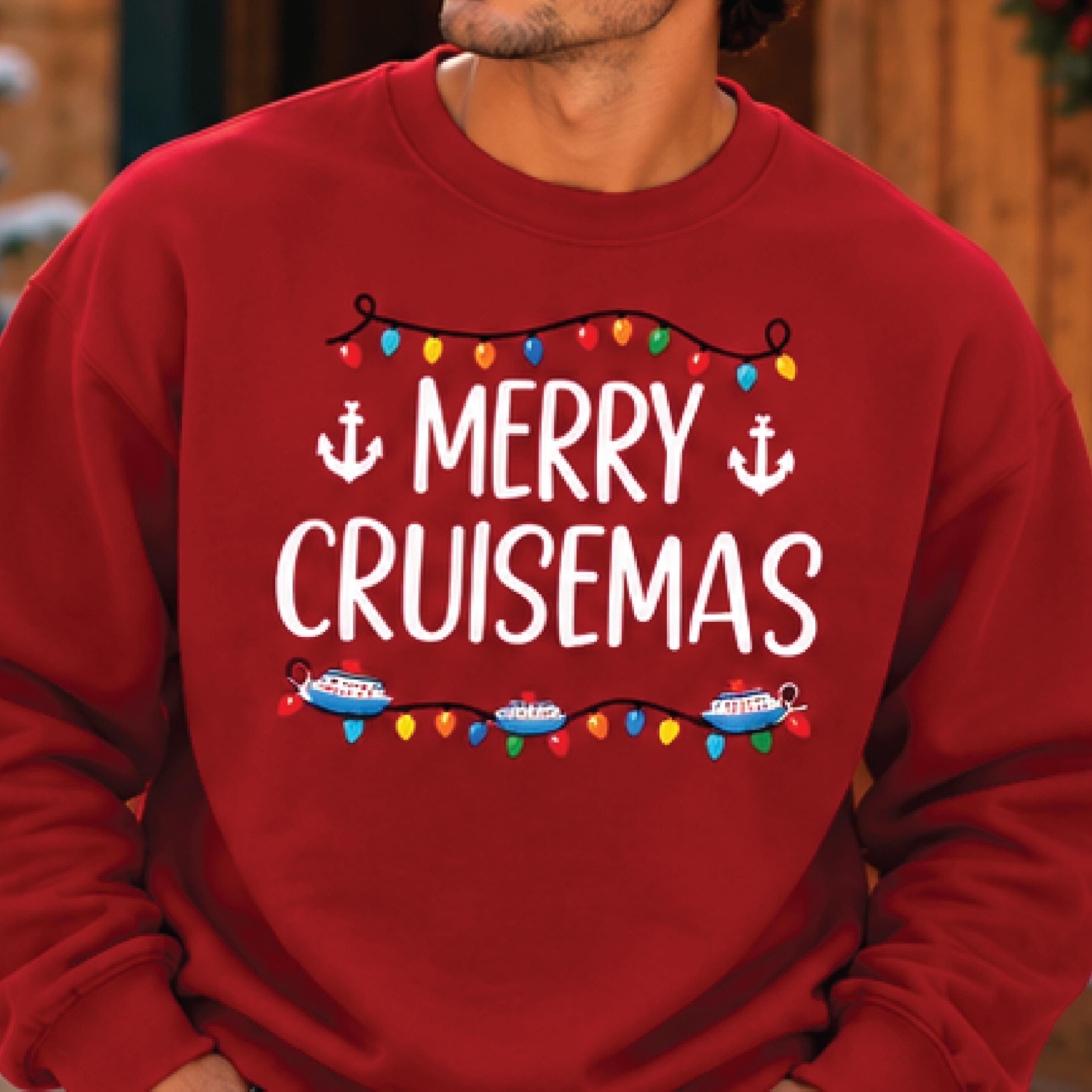 merry cruisemas sweatshirt, christmas cruise crewneck, cruise holiday vacation shirt, festive cruise lover gift, unisex
