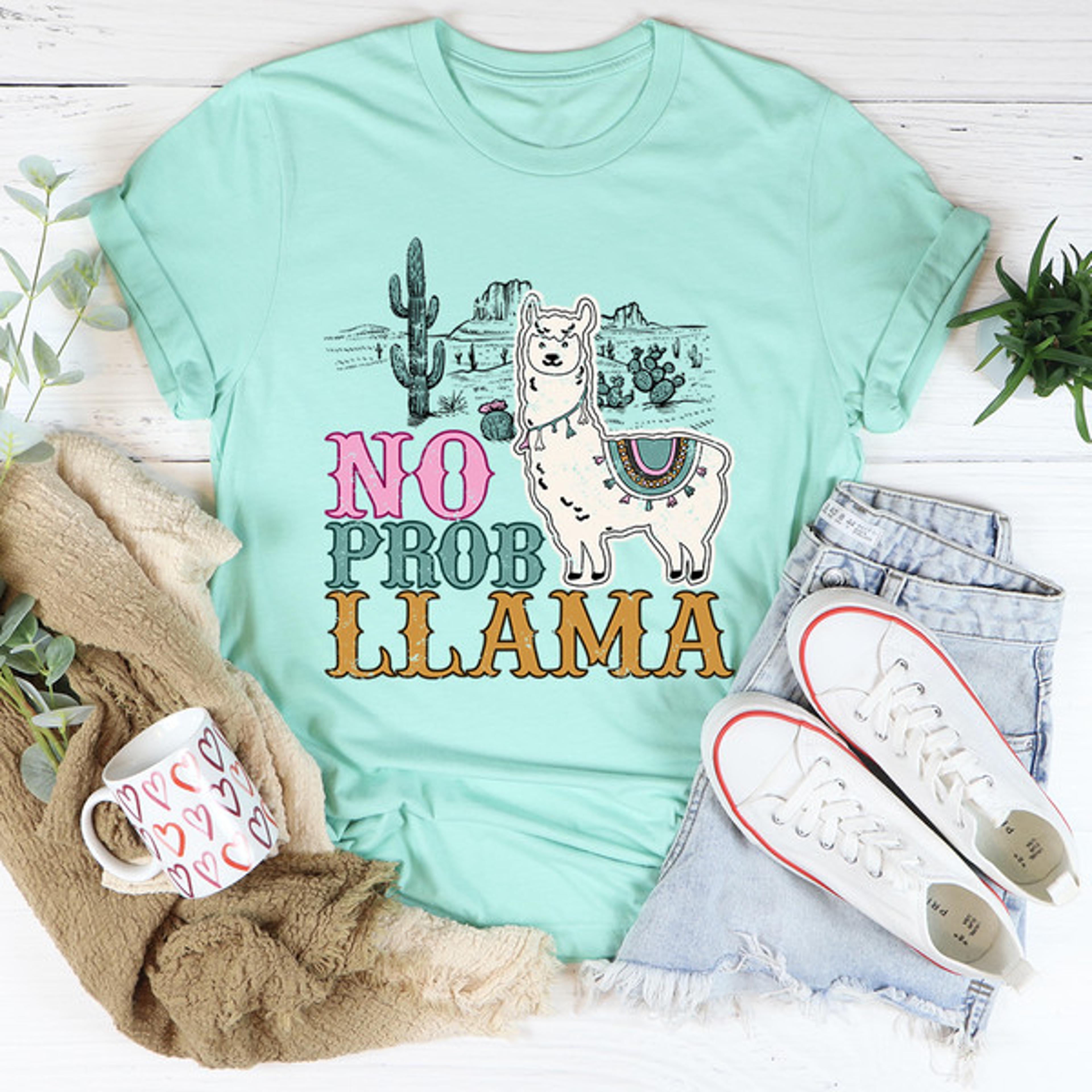 no prob llama tee