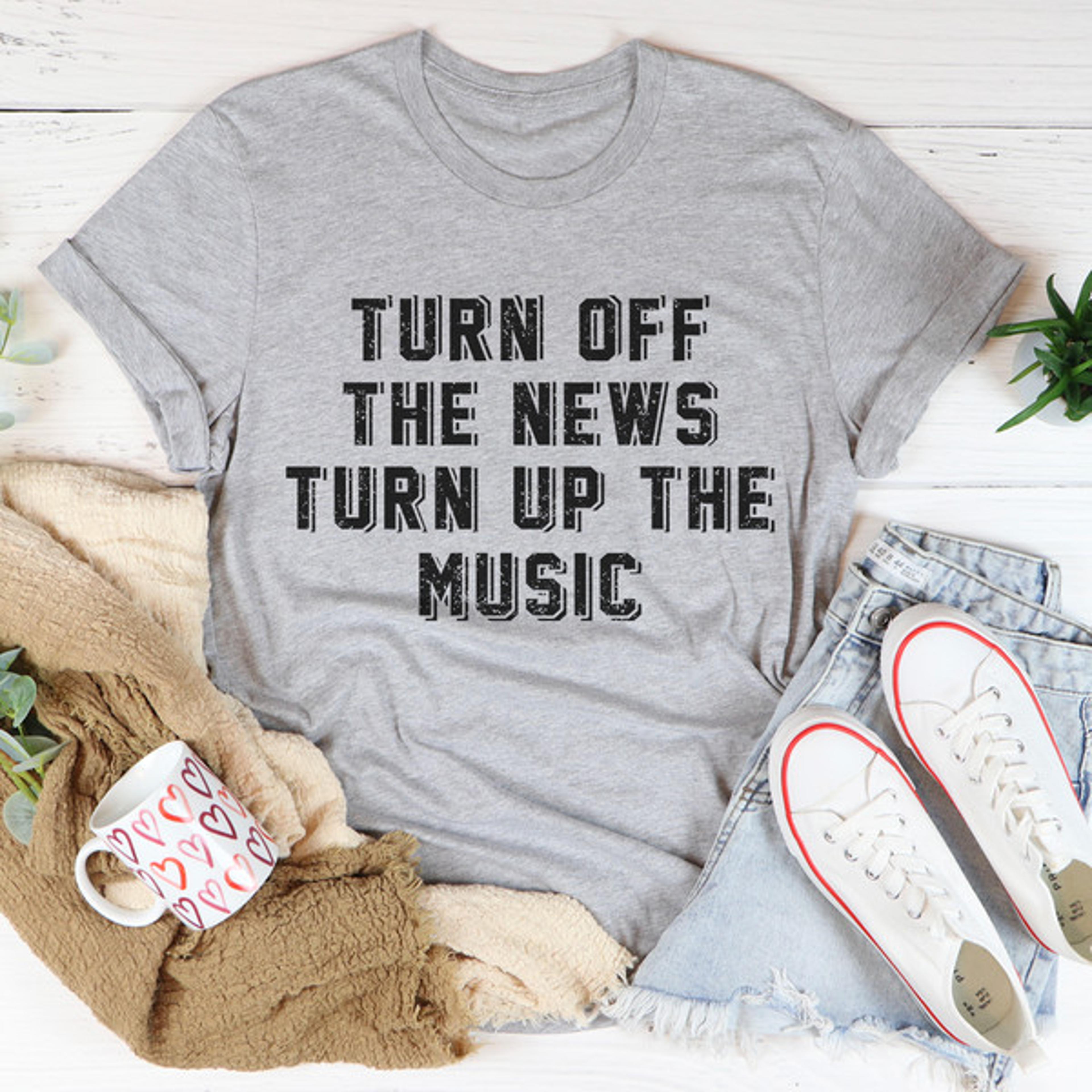 turn up the music tee