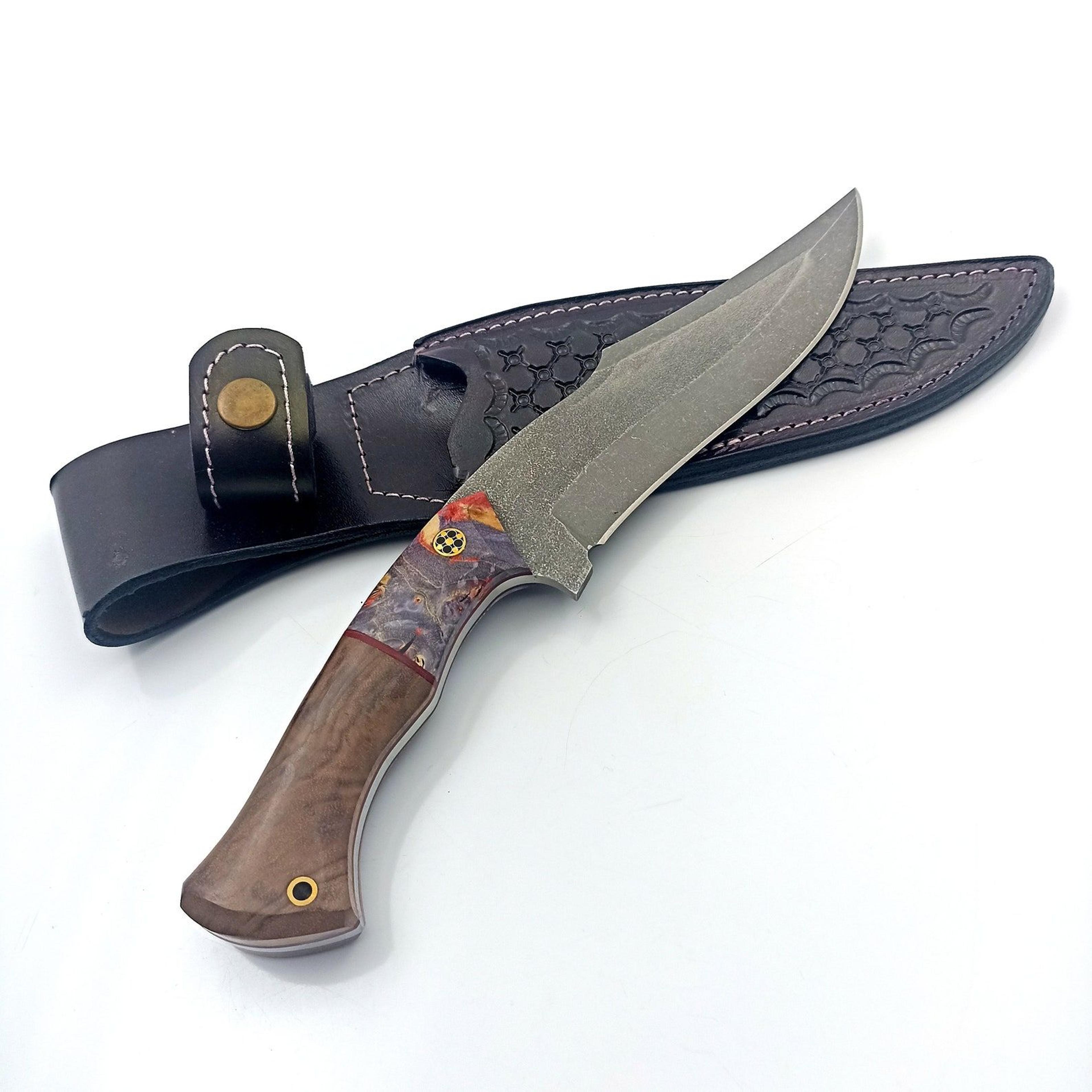custom engraved tanto knife with 4034 steel blade and personalized