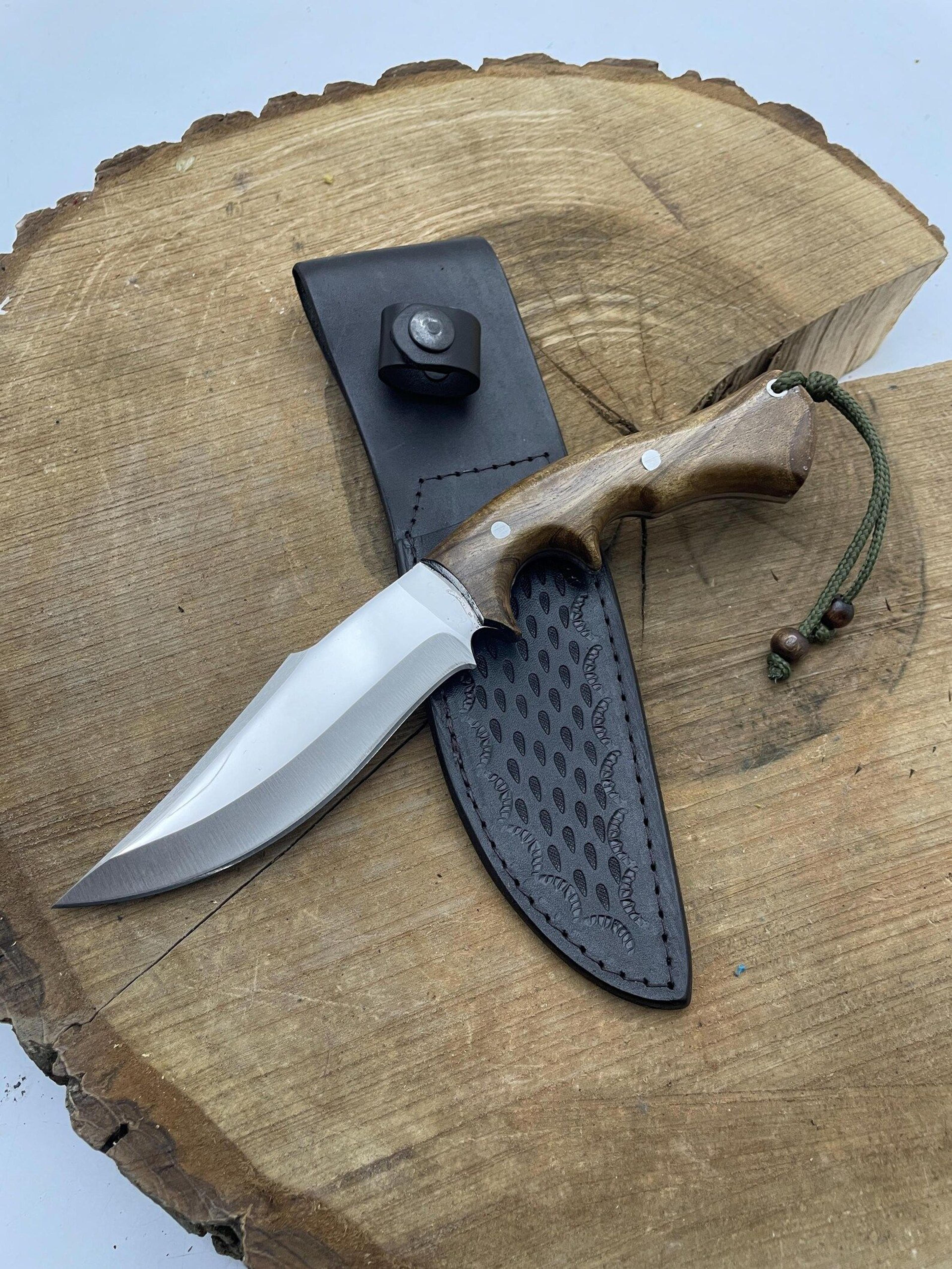 handmade chef knife set with personalized engraving and wooden handle - perfect gift for special occasions