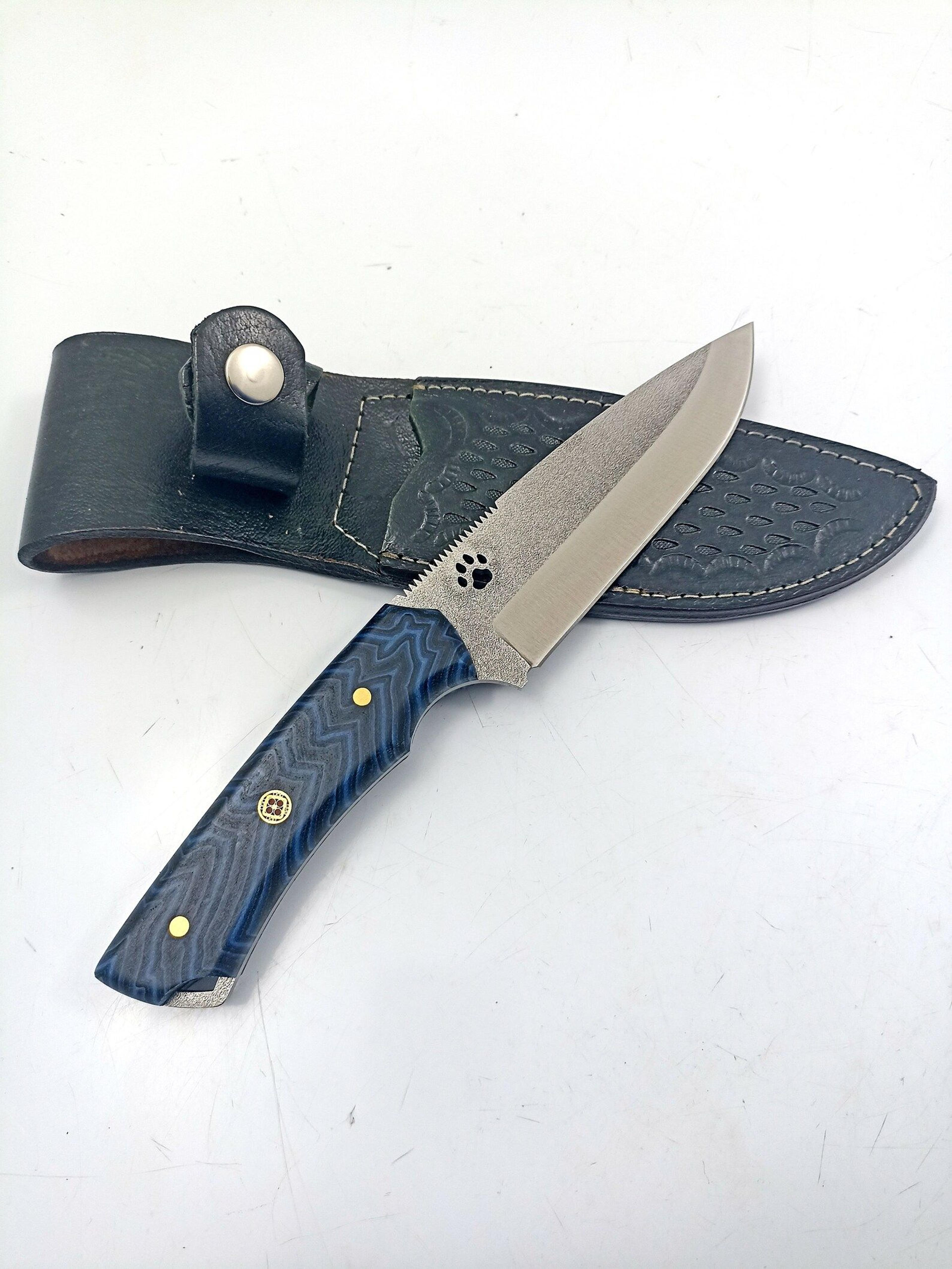 n690 steel bushcraft knife with customizable micarta handle and personalized gift for outdoor enthusiasts