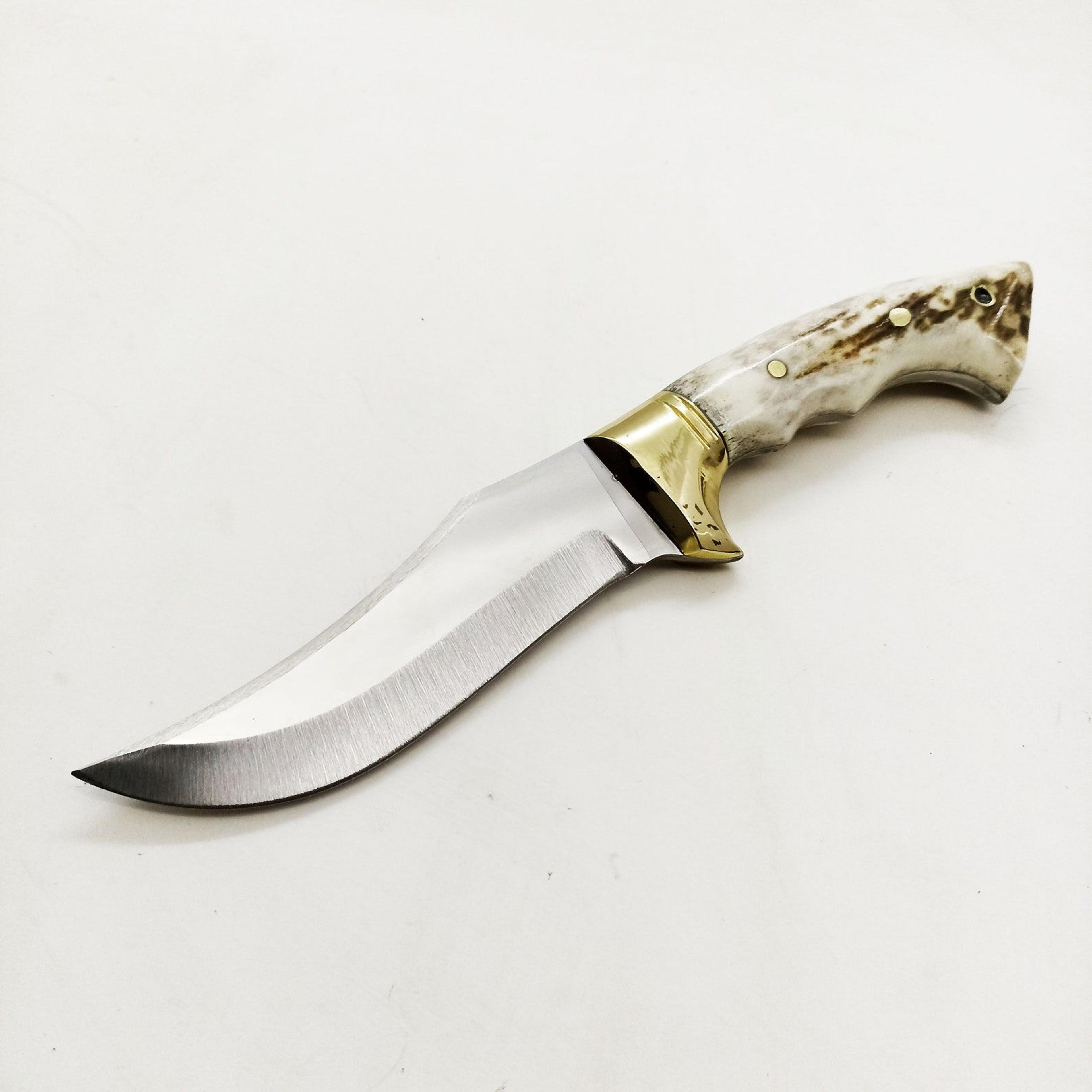 handmade hunting knife 4116 stainless steel stag antler handle with perfect gift for outdoor enthusiasts and adventurers
