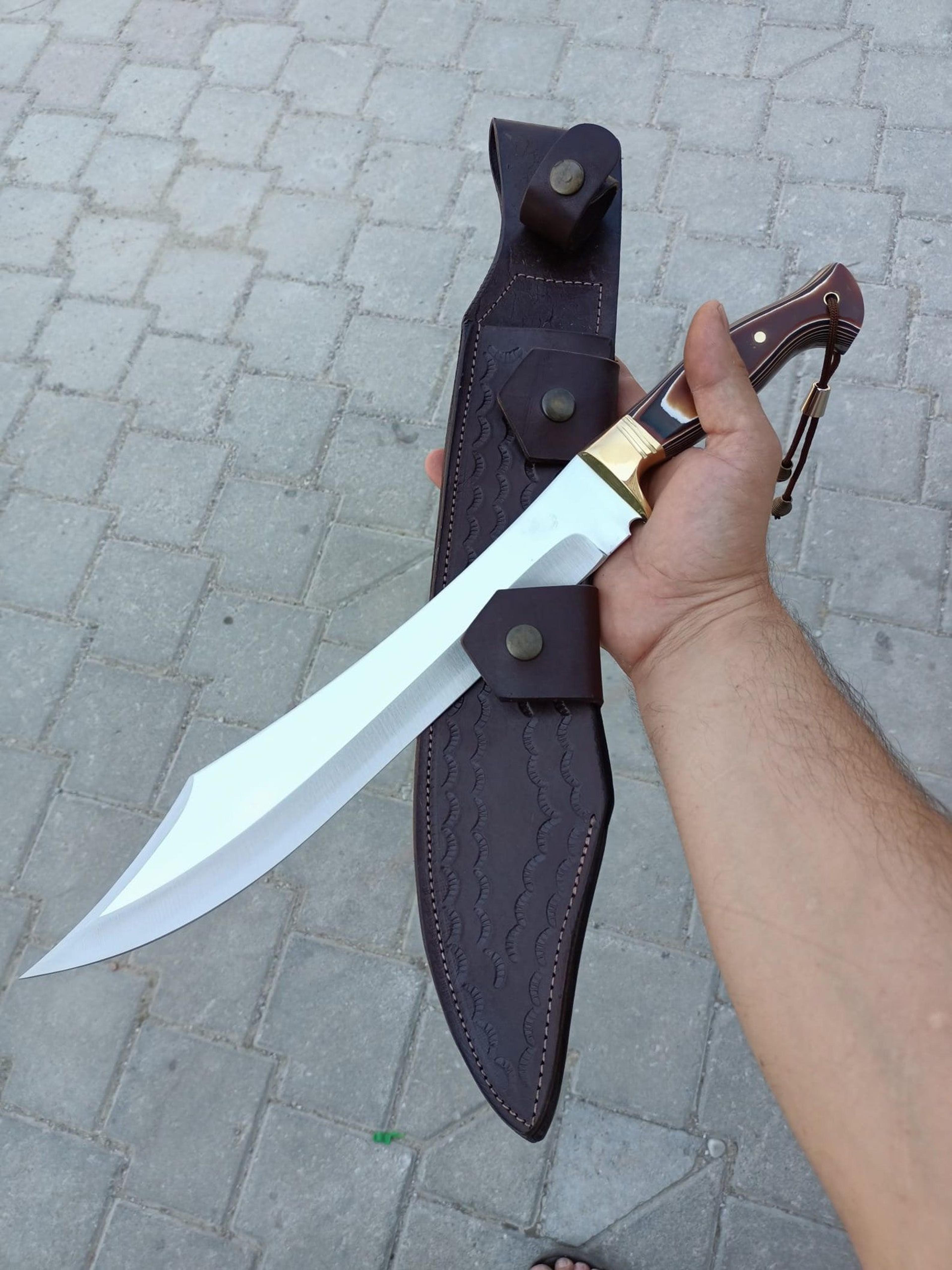 handmade 4116 stainless steel machete with werzalite handle - perfect gift for outdoor enthusiasts