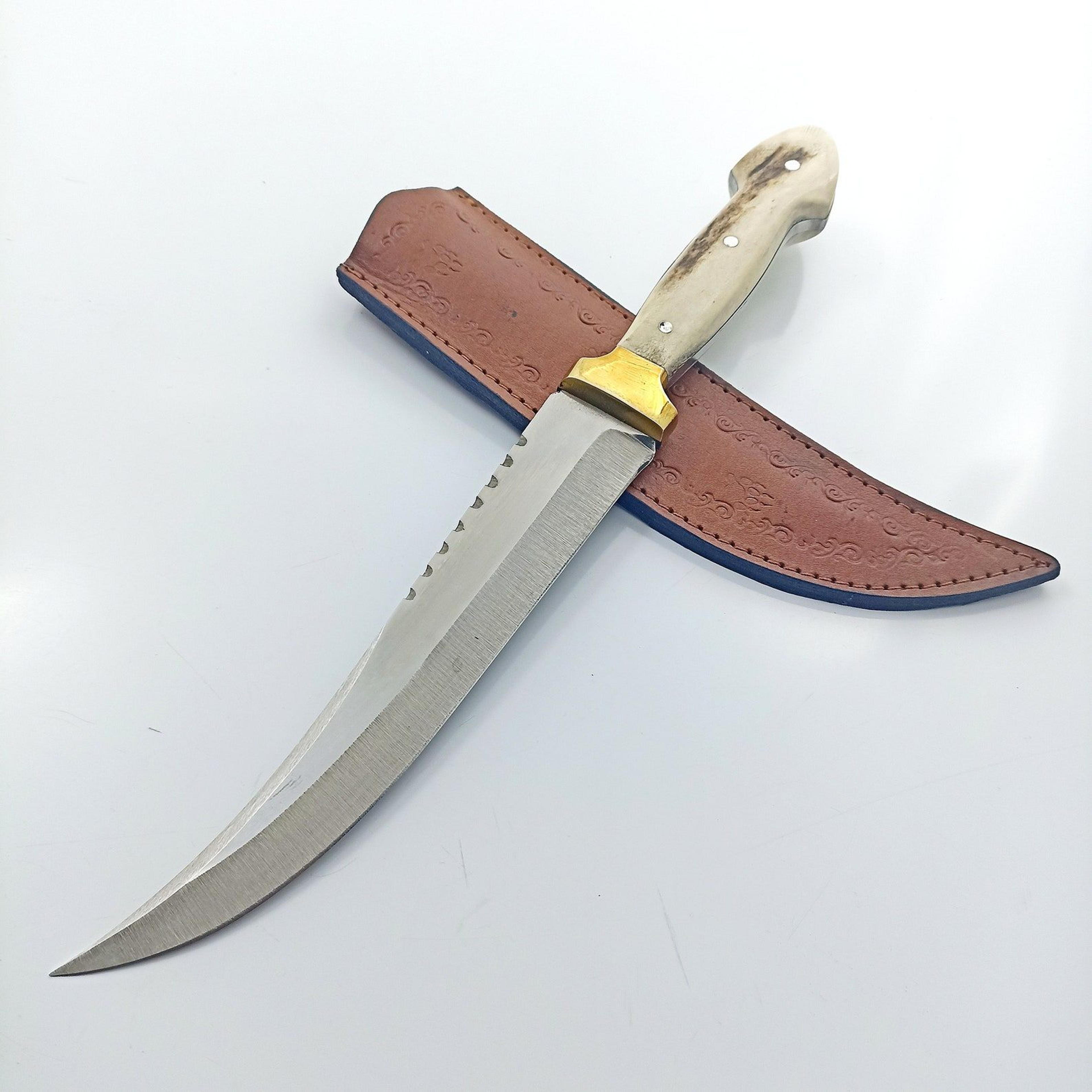 handmade ram horn dagger knife - unique groomsmen gift anniversary birthday or luxury gift for men