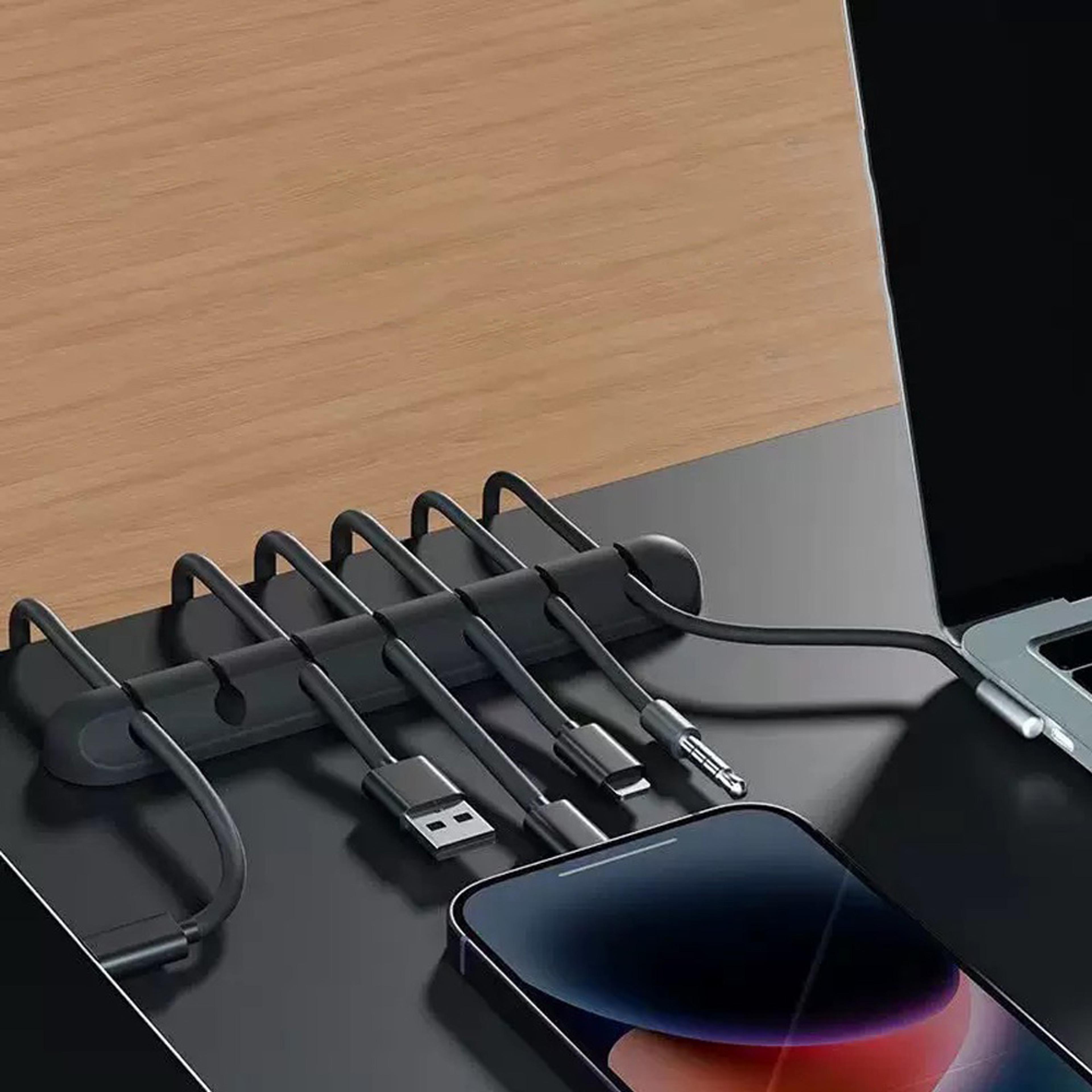 silicone usb cable winder cable cord organizer self adhesive clips for mouse keyboard headset