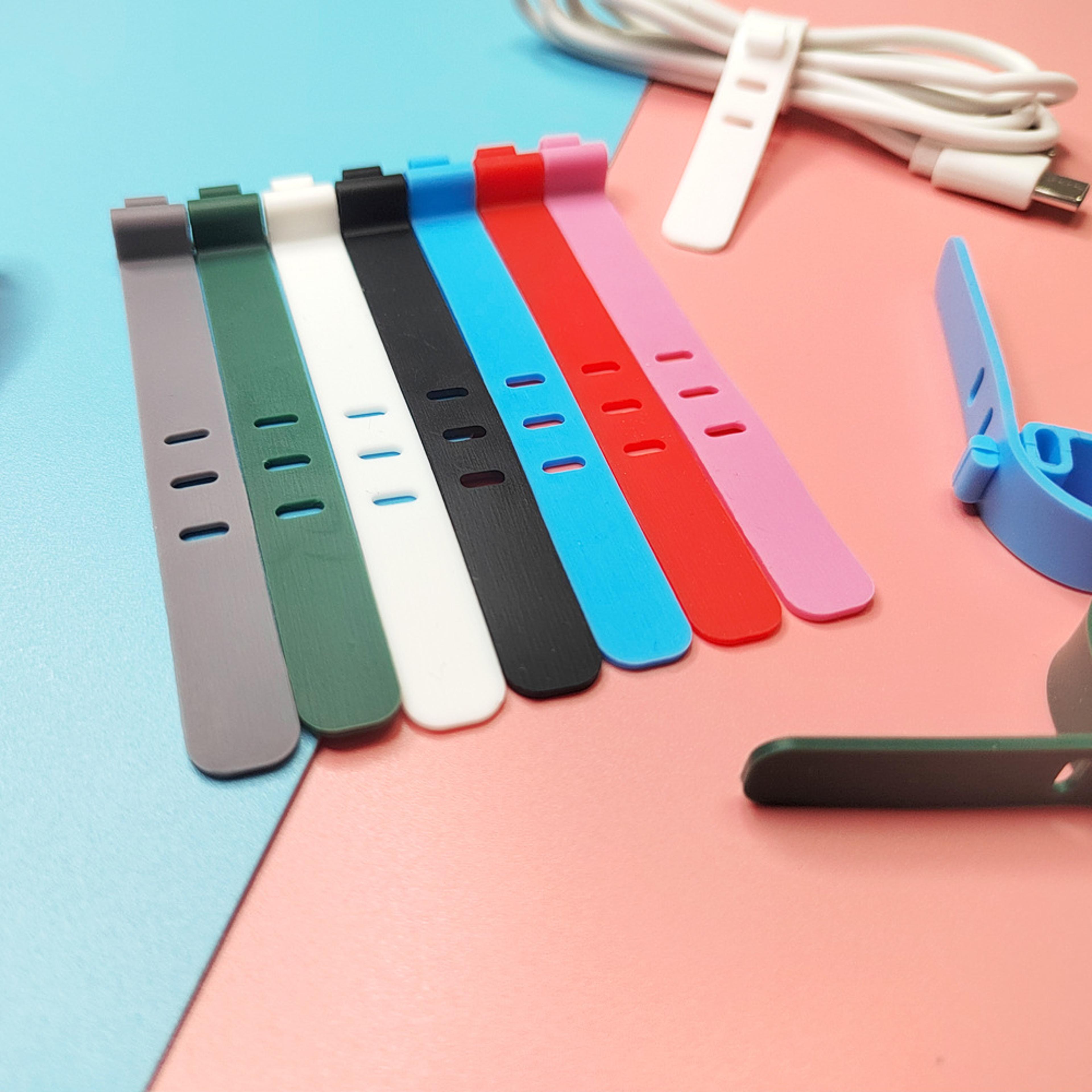 silicone cable winder organizer clips for cord management phone charging wire straps earphone line storage holder clip