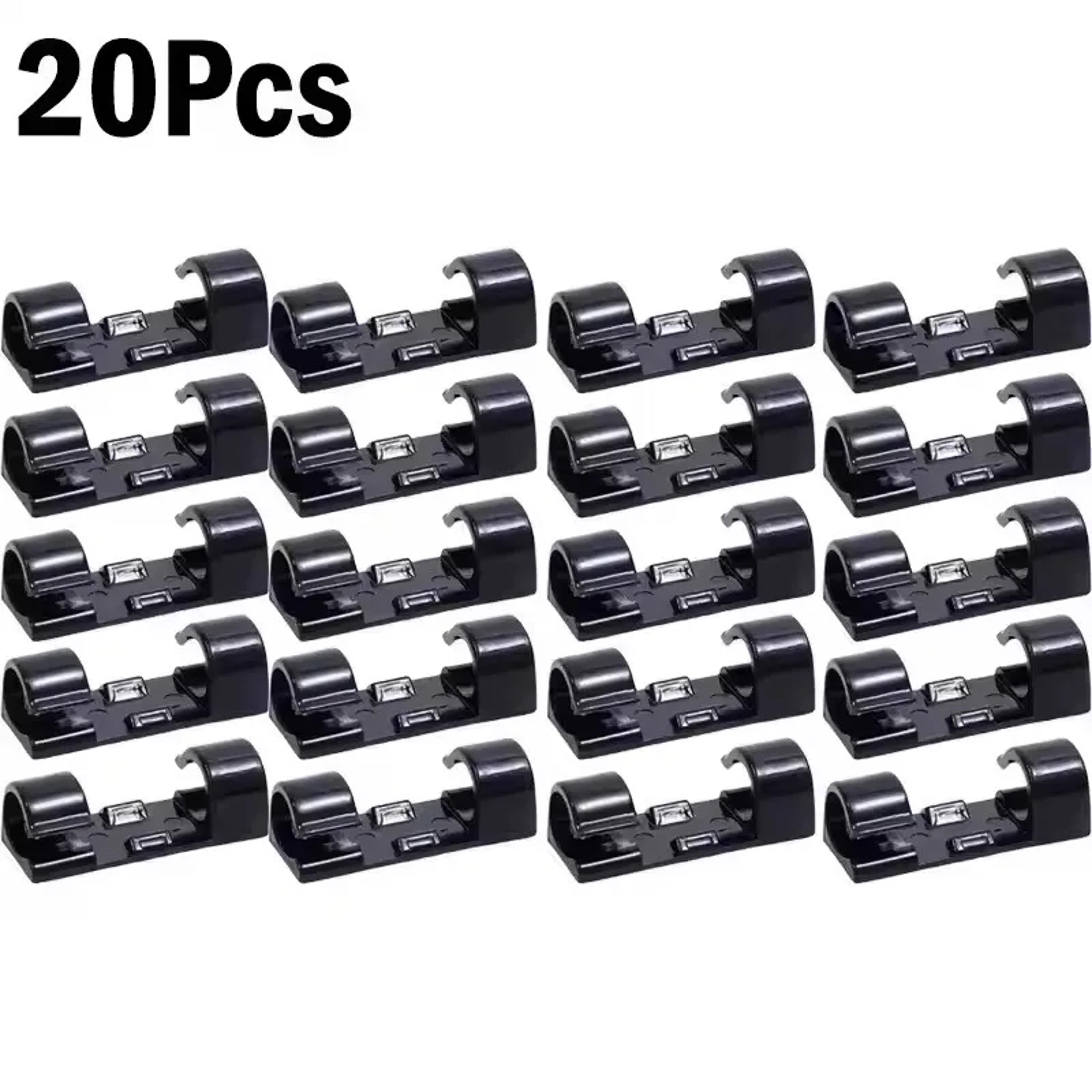 wire holder cable organizer clips, self adhesive cord management for pc mouse usb power cord, desk wall car home office