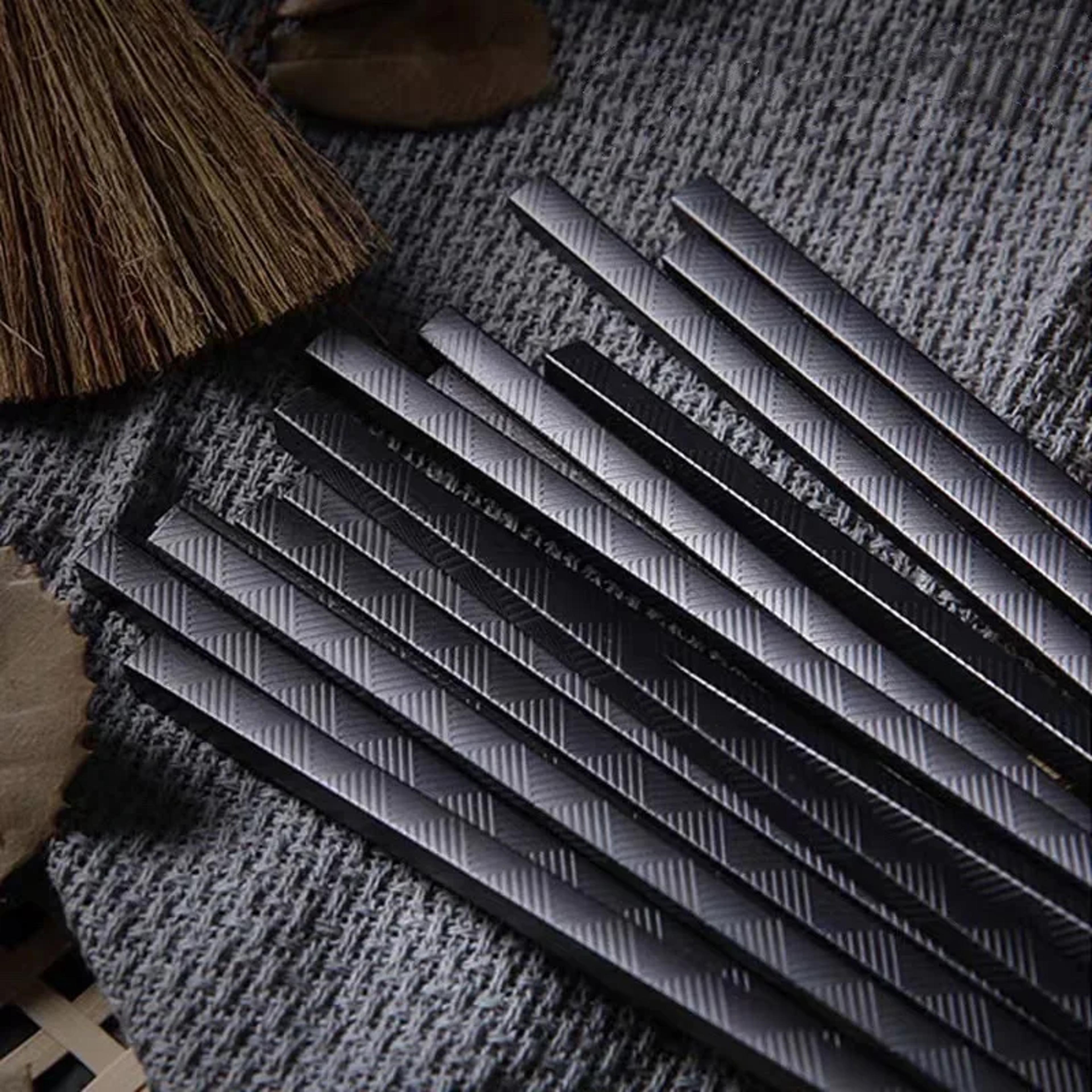 reusable black alloy chopsticks, high temperature sterilizable food sushi sticks, safe bamboo food grade