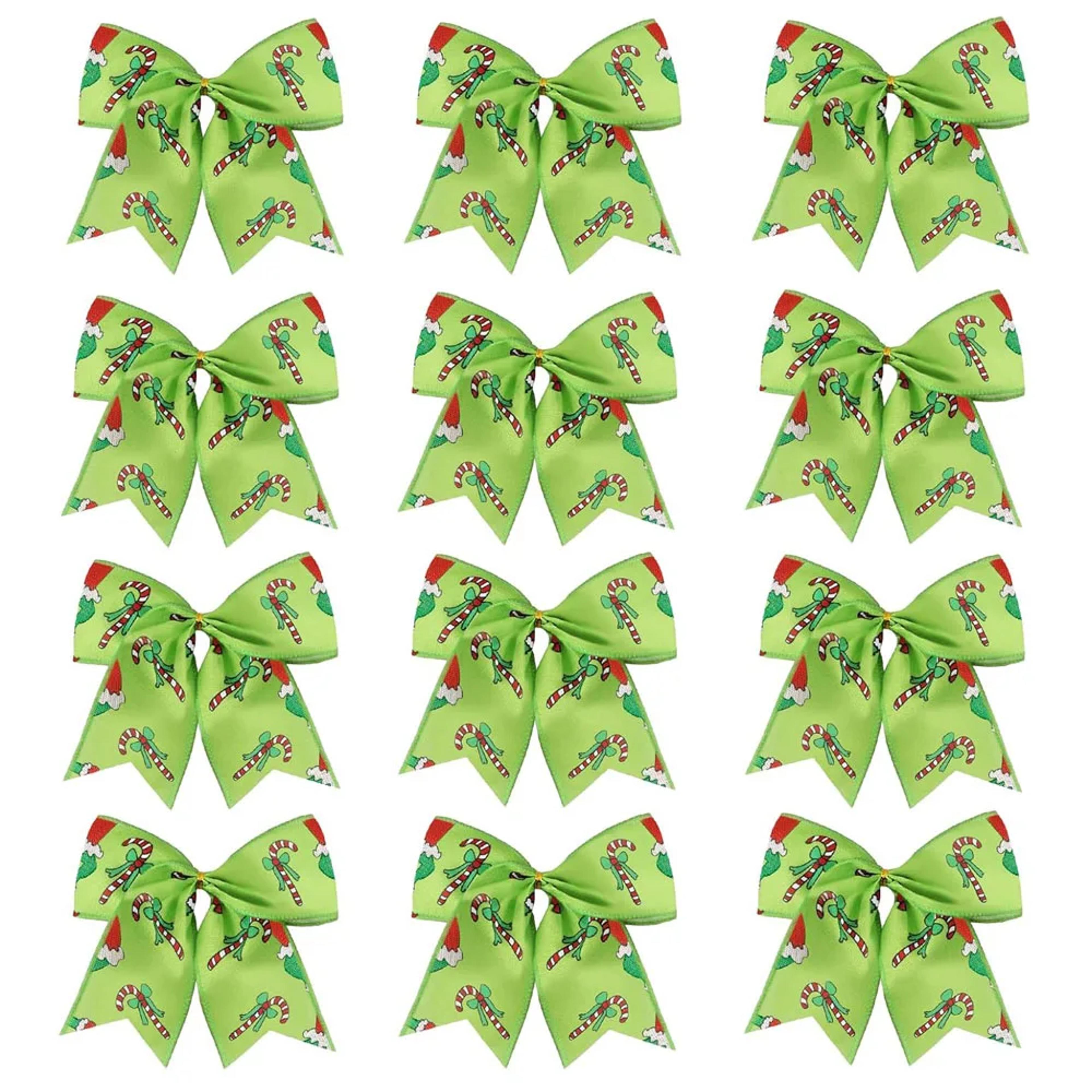 christmas bows for wreaths, diy xmas tree decorations, gift wrapping garland
