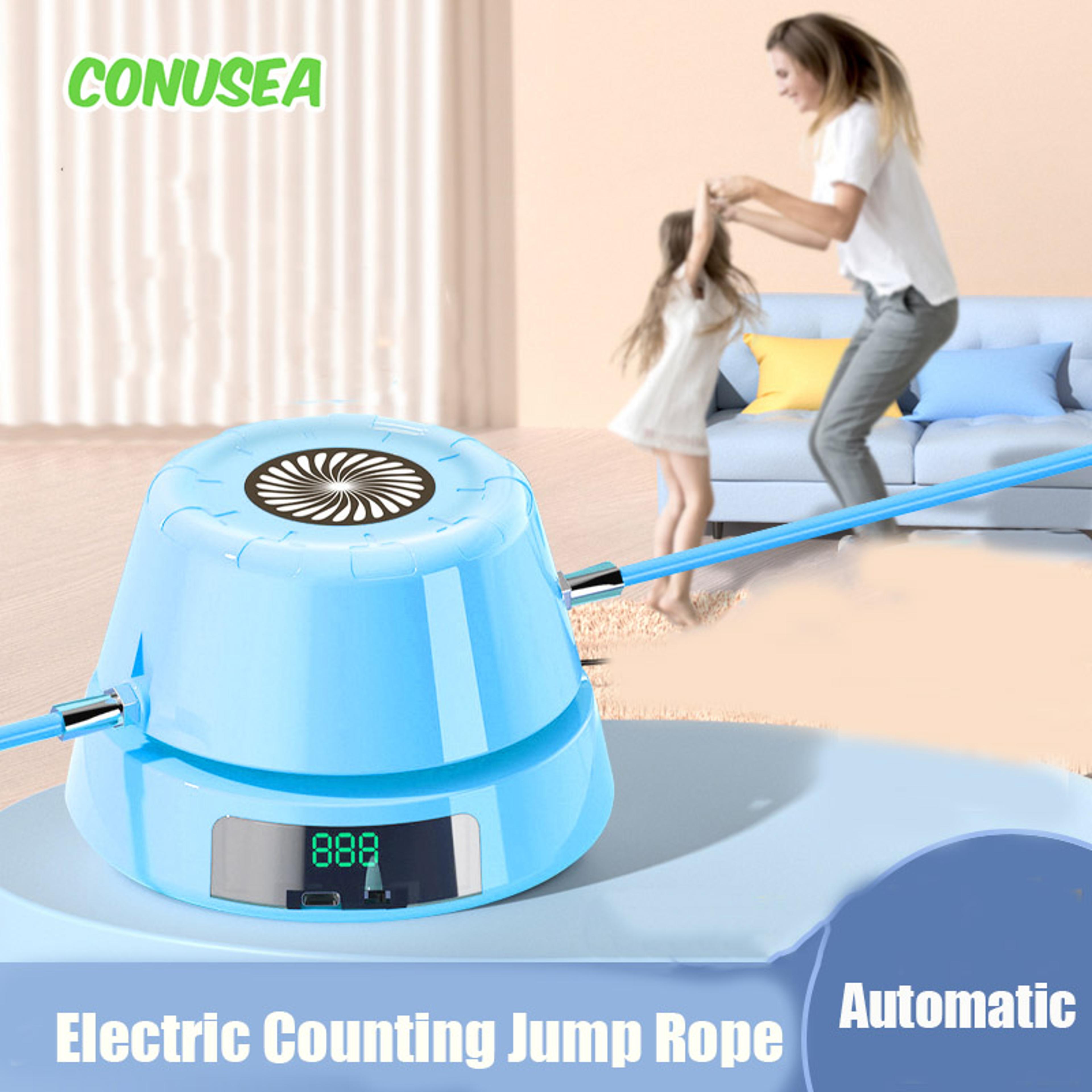 automatic jump rope with remote control digital counter electric counting skipping machine for fitness
