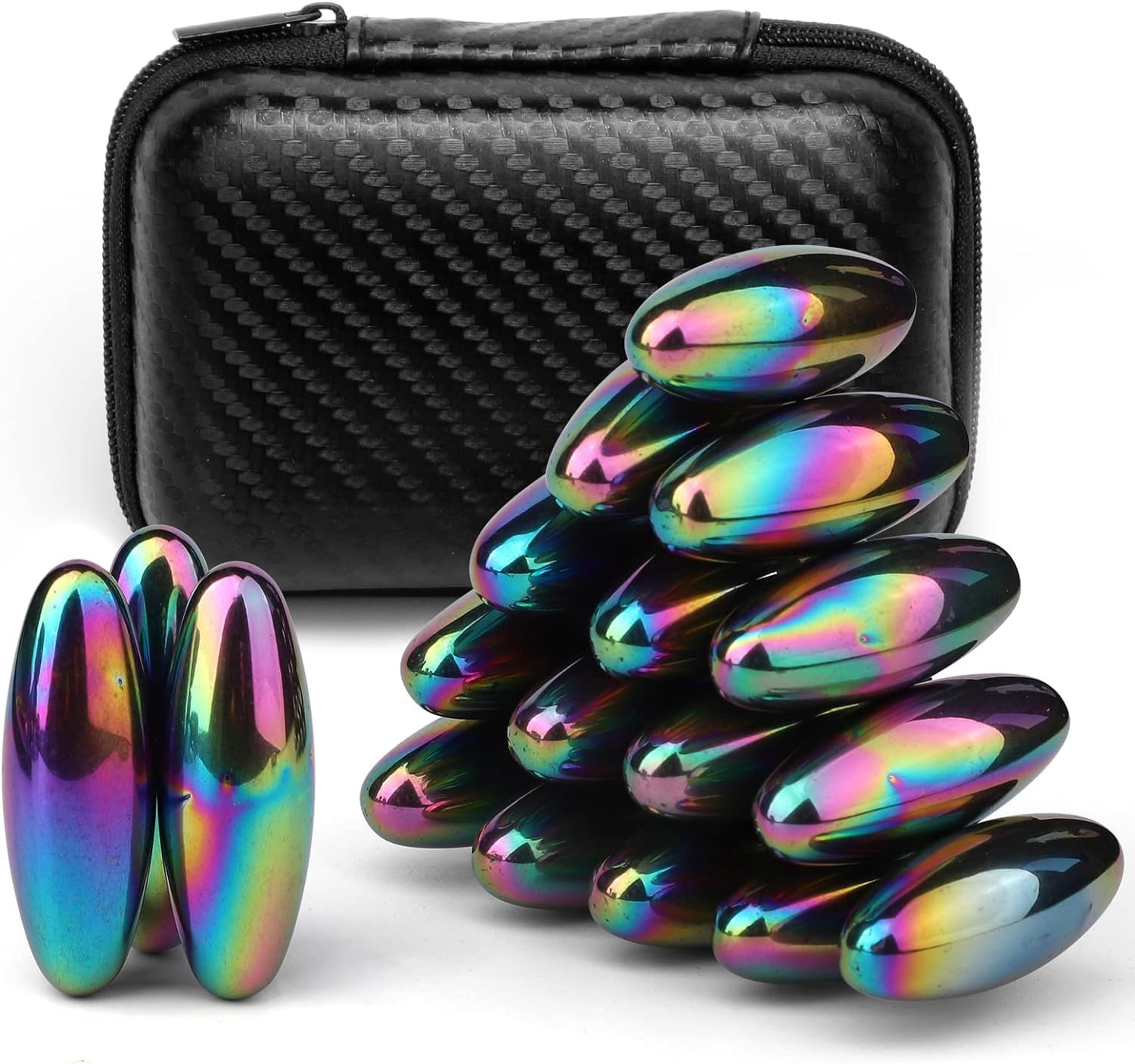 magnetic bead fidgeting toy for adults edc fidget toys oval magnet balls anxiety adhd autism fridge rattle snake magnets