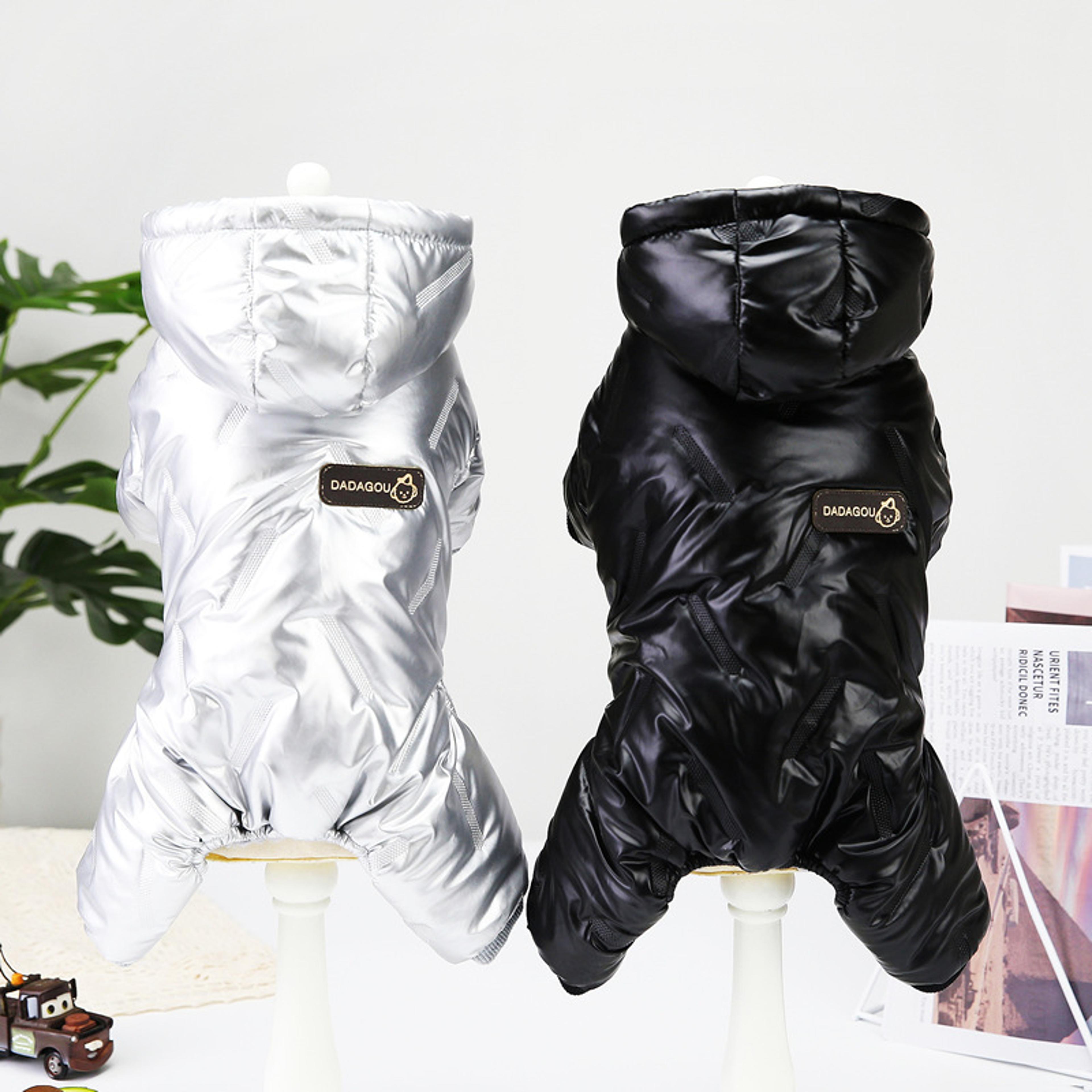 waterproof thicken warm dog jumpsuit winter hooded coat for big small dogs chihuahua puppy overalls jacket