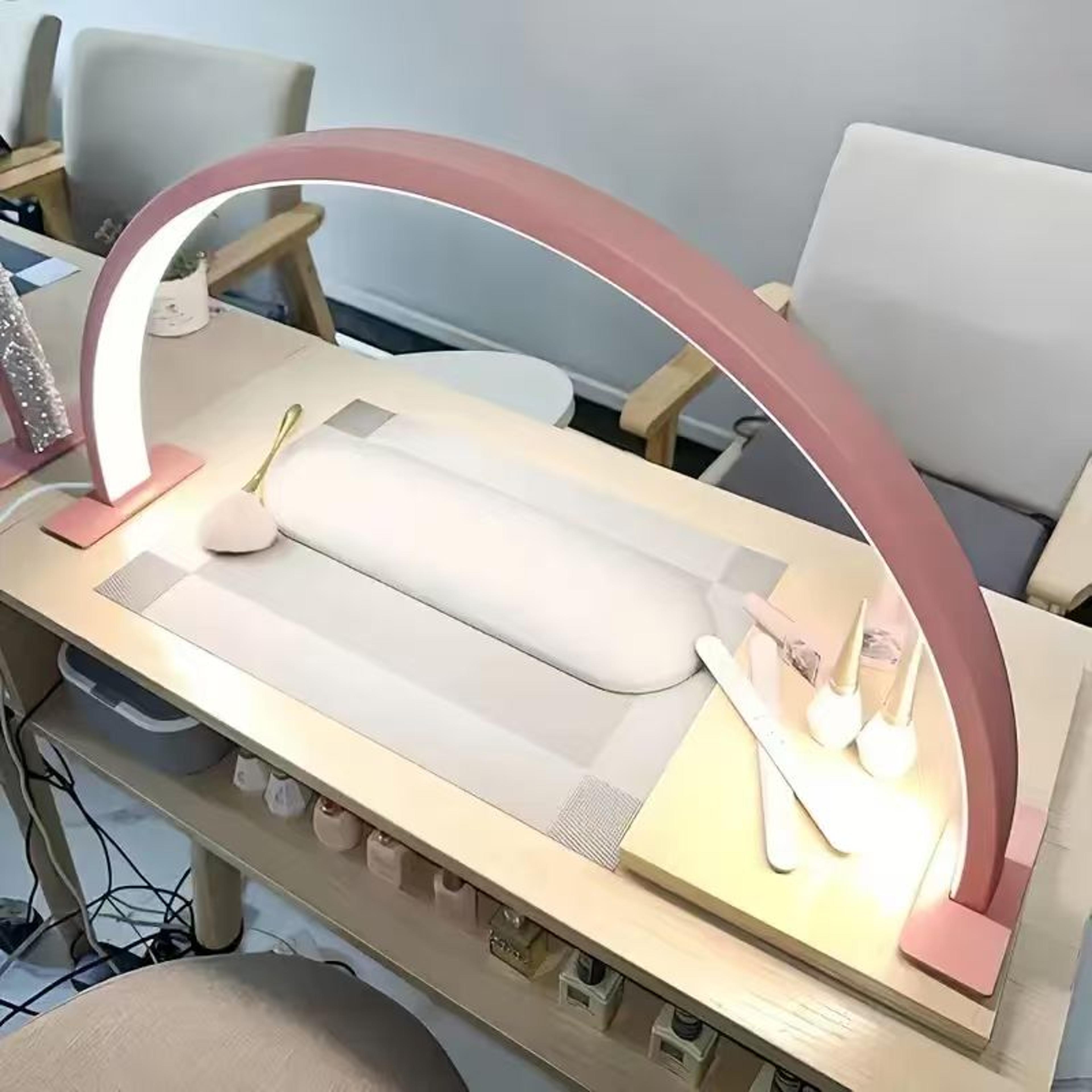 beauty work desk lamp new moon nail work lamp three-color usb power supply for nail art eyelash