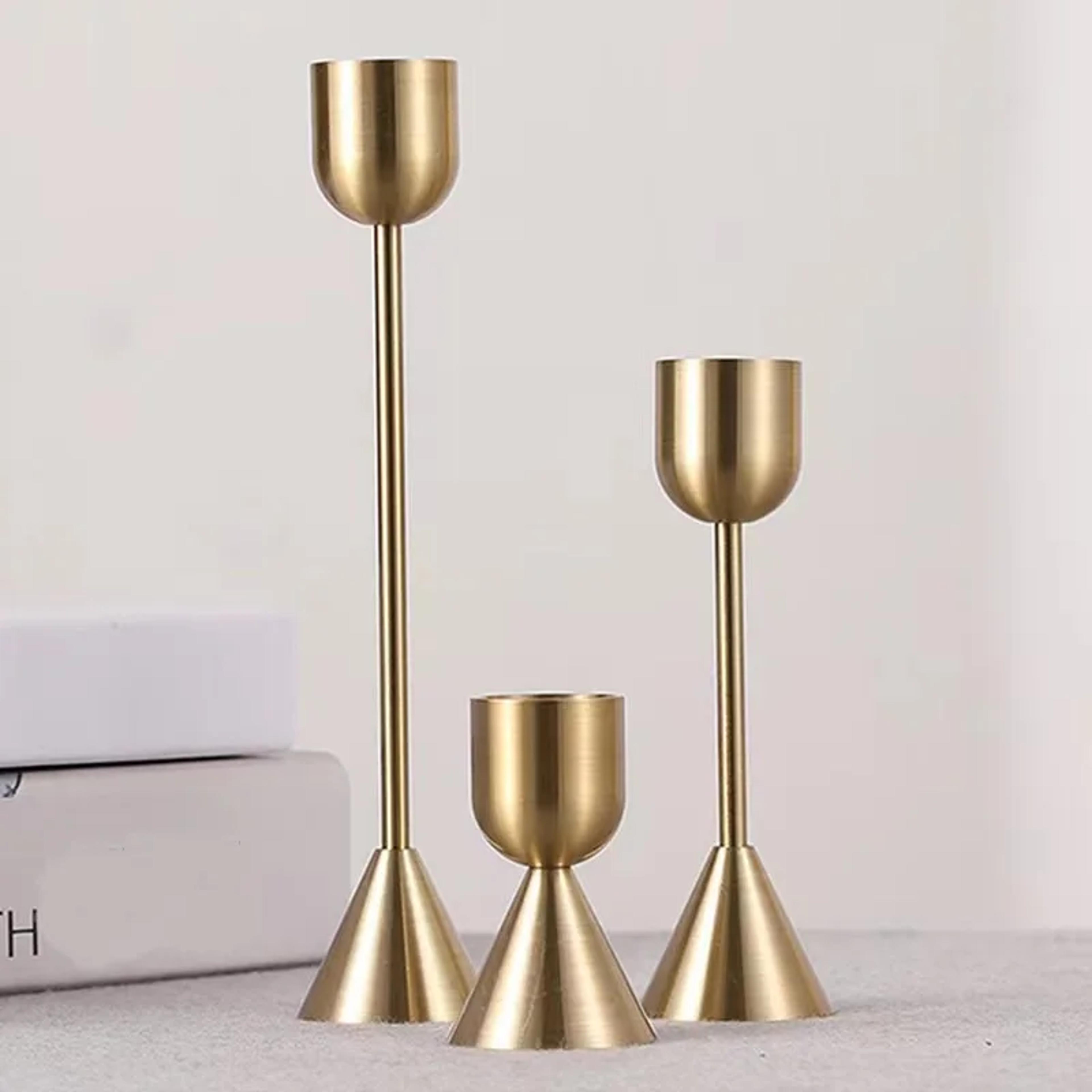 golden metal candle holders luxury wedding candelabra bar party table stand home decorations for new year