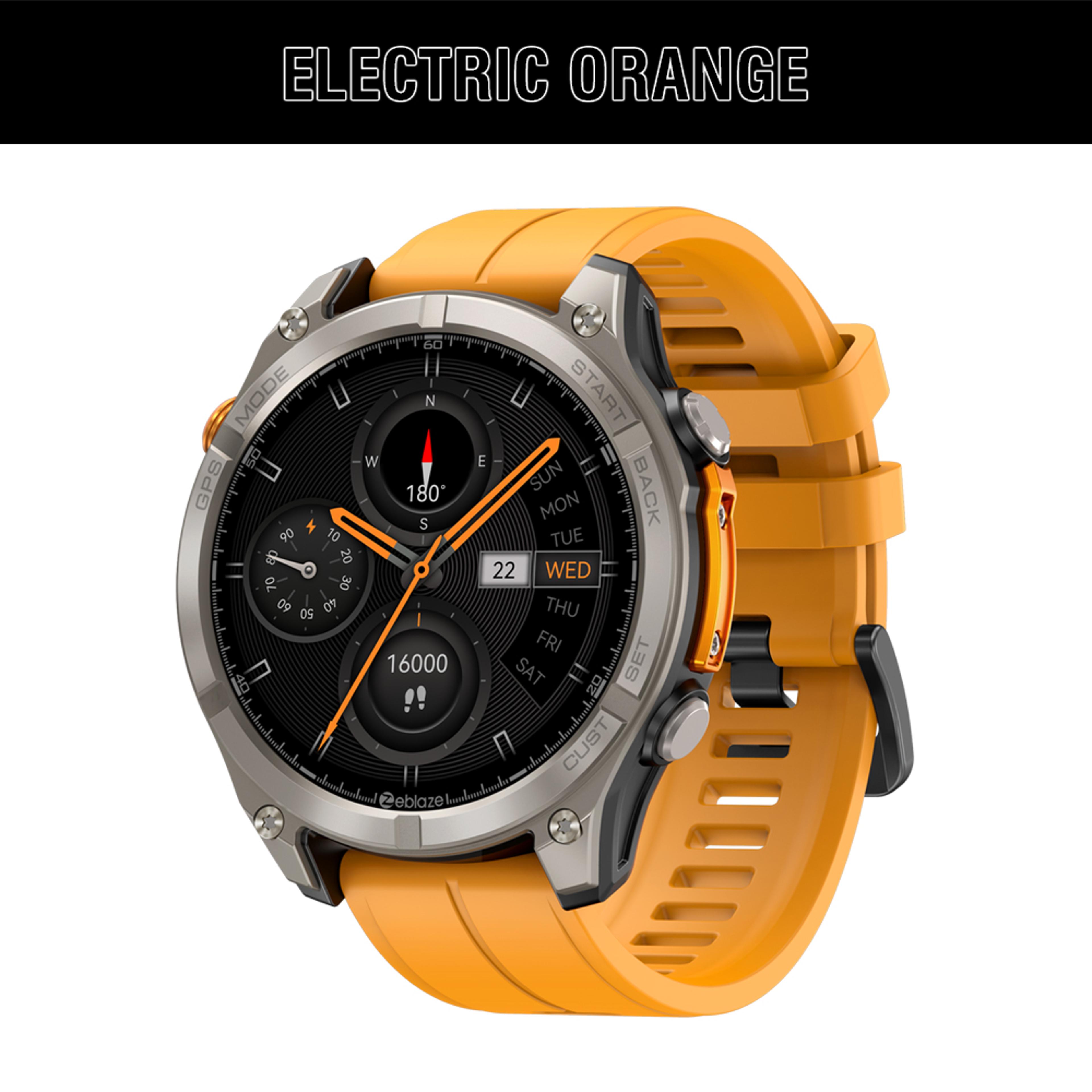 display new gps smart watch built-in compass flashlight barometric altimeter voice call smartwatch