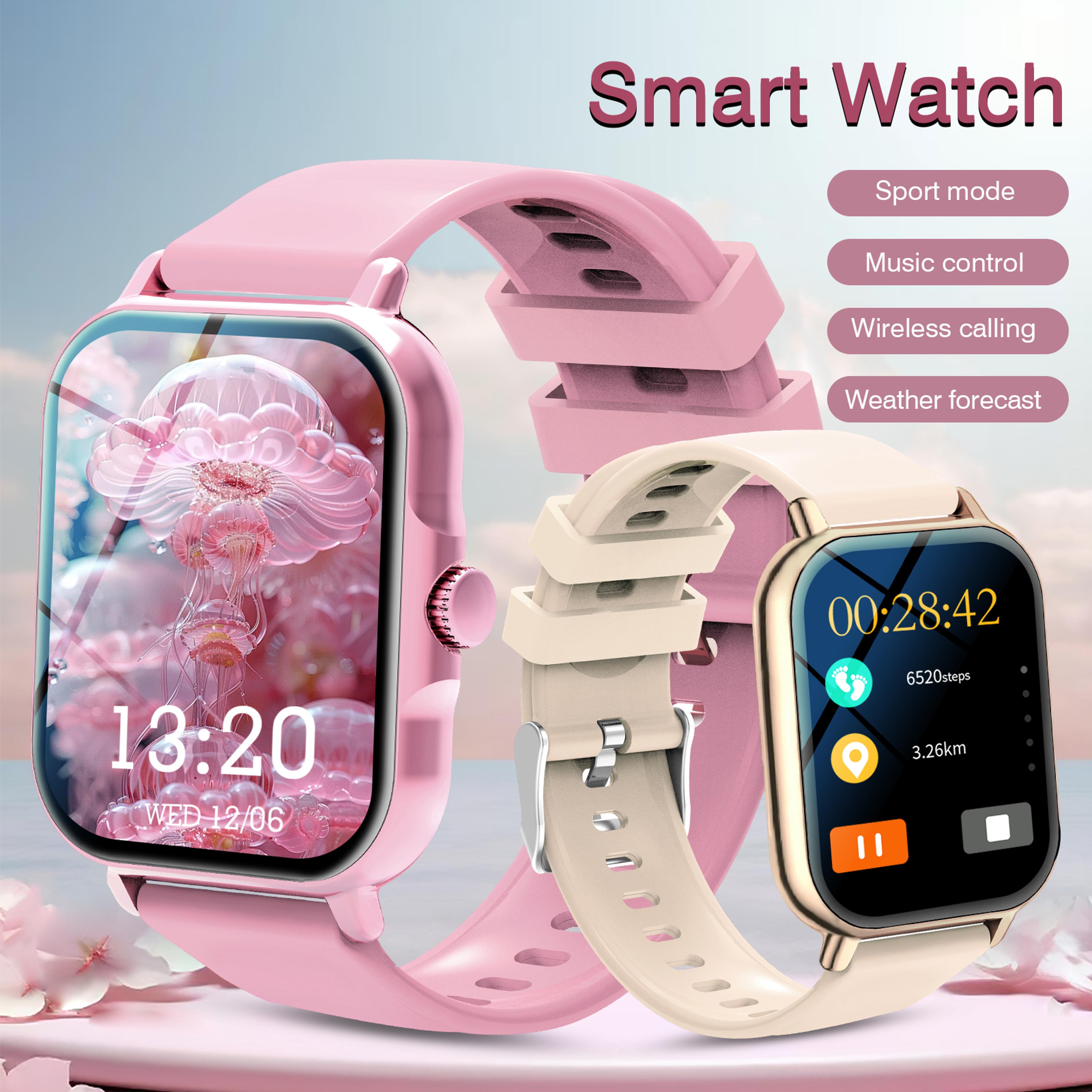 fitness tracker smart watch for men and women wireless calling sports smart watch screen