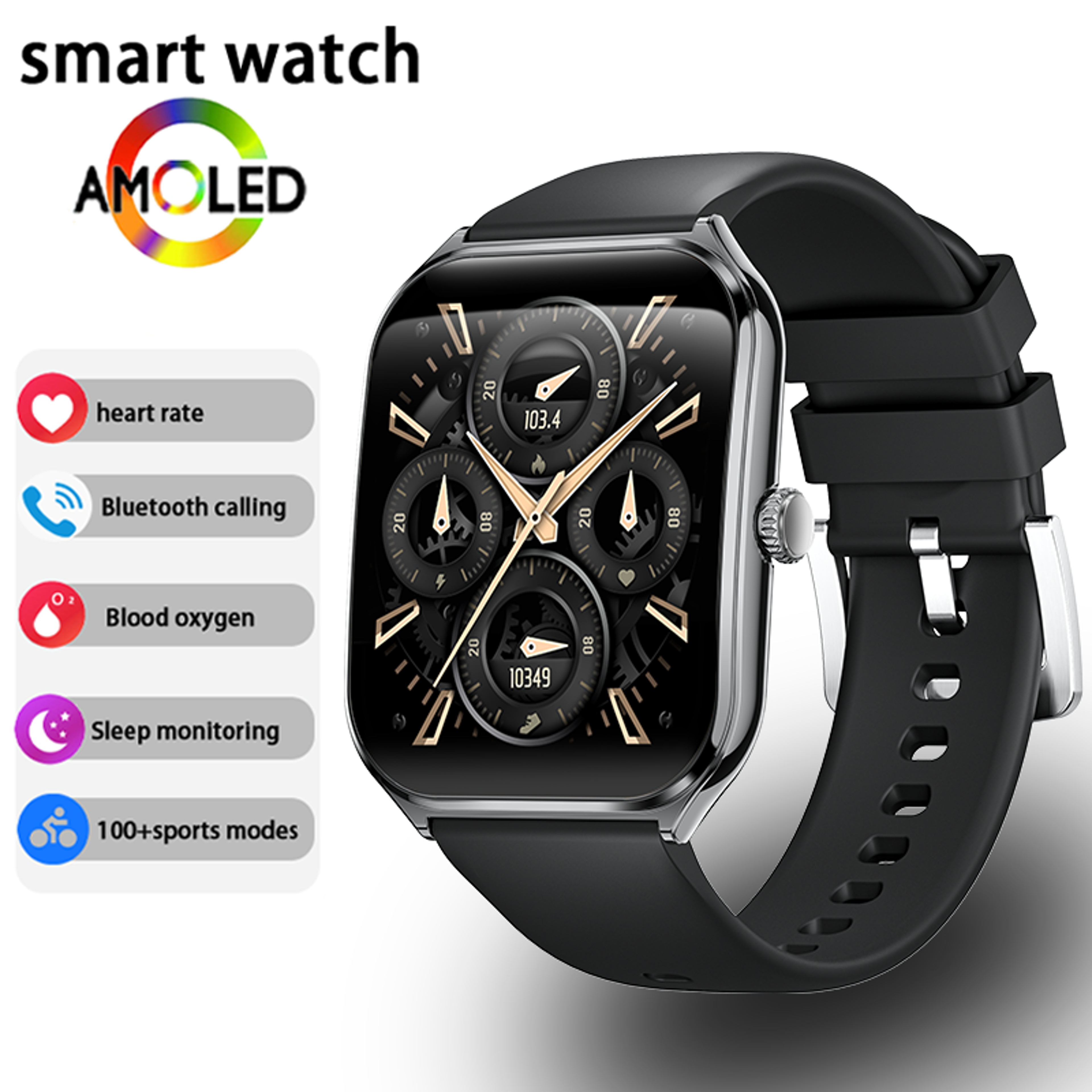 new ultra thin smart watch men display hd call reminder always show time smartwatch