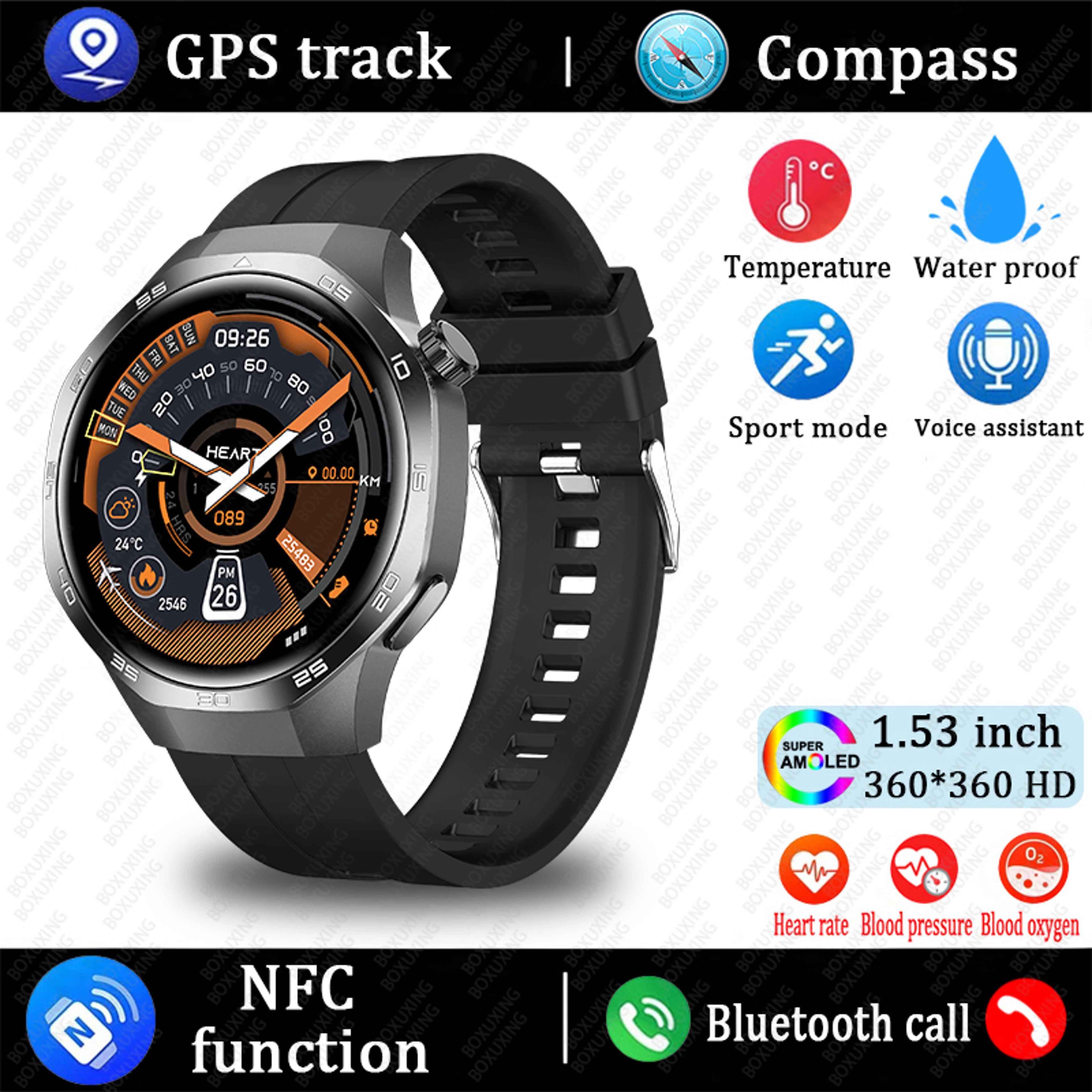 new watch max smart watch with hd amoled screen gps tracker waterproof sports health monitoring bluetooth call