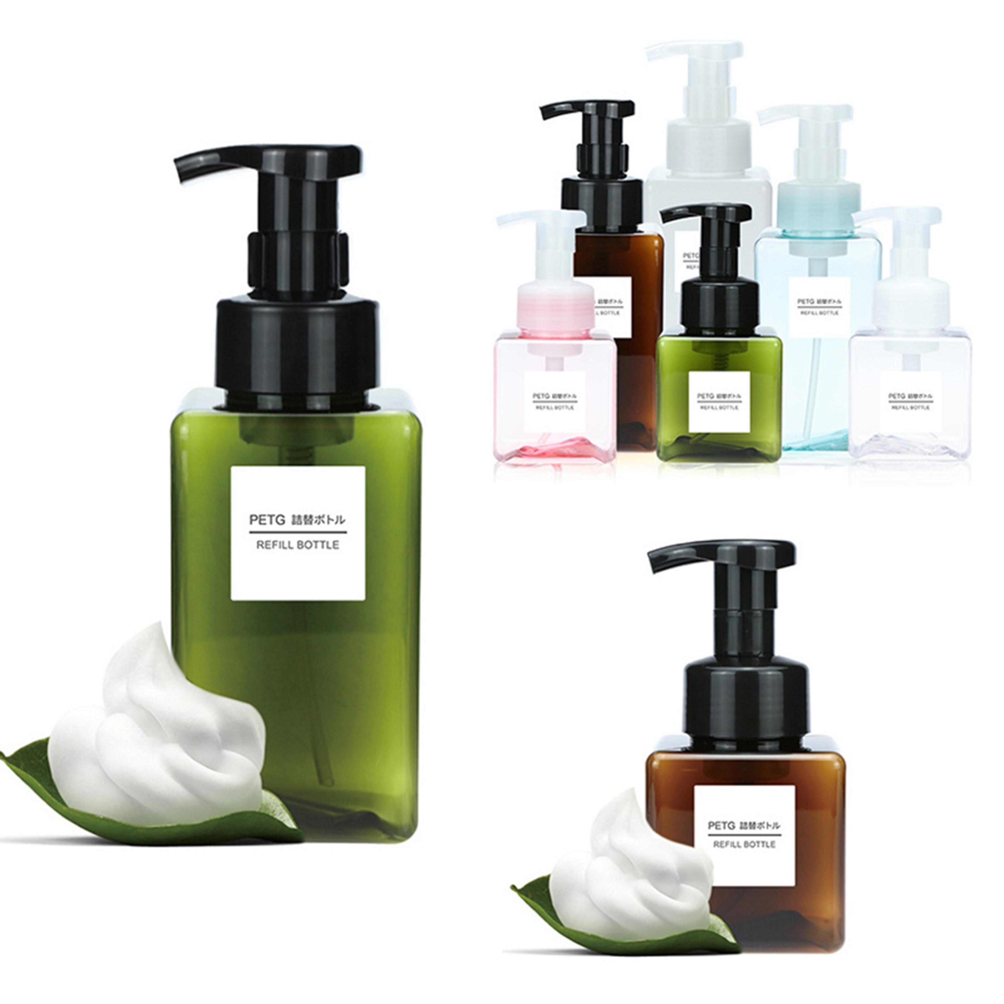 refillable empty foaming bottle soap dispenser for shower gel lotion shampoo cleanser with pump
