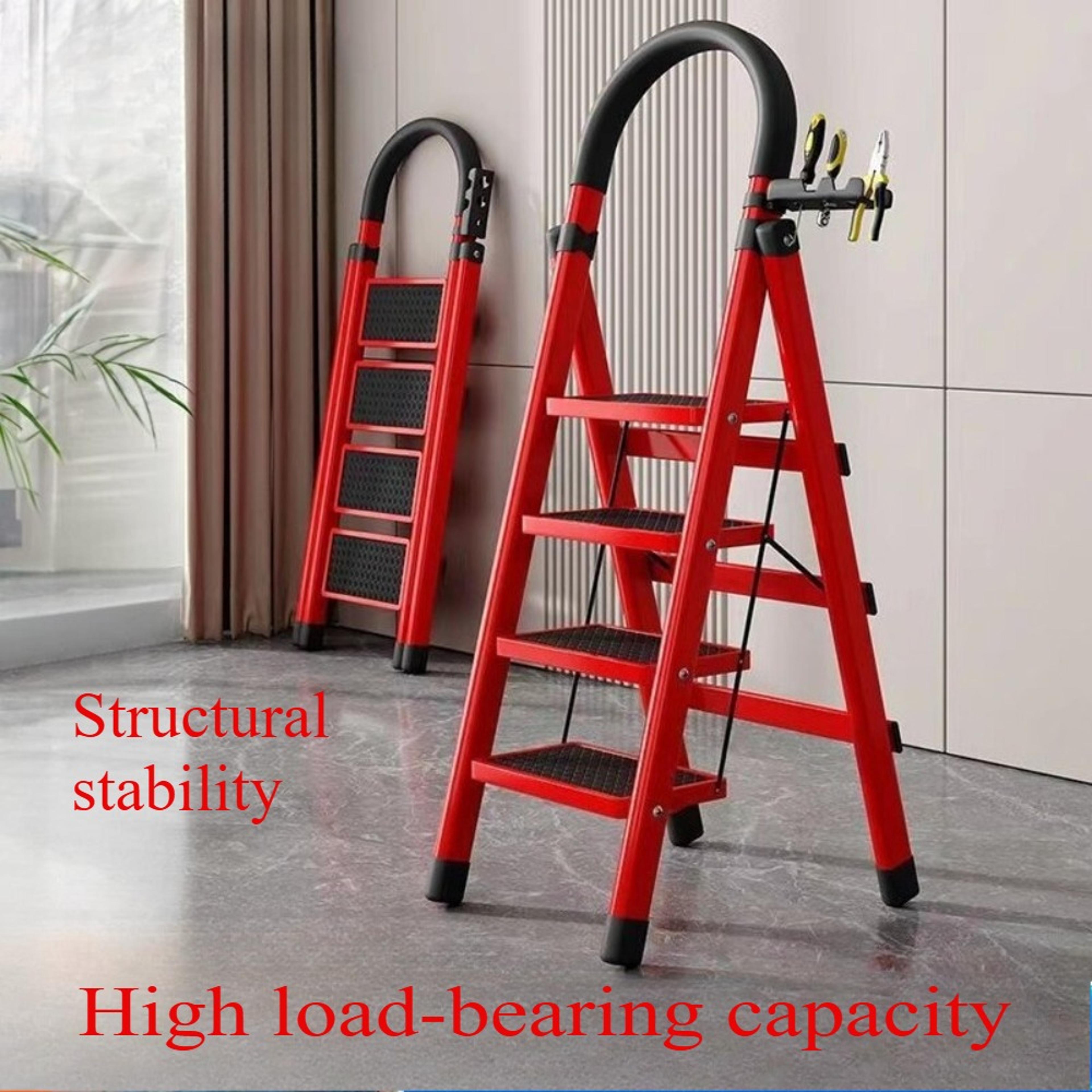 small portable foldable household ladder multi-purpose telescopic four step ladder multifunctional indoor step ladder