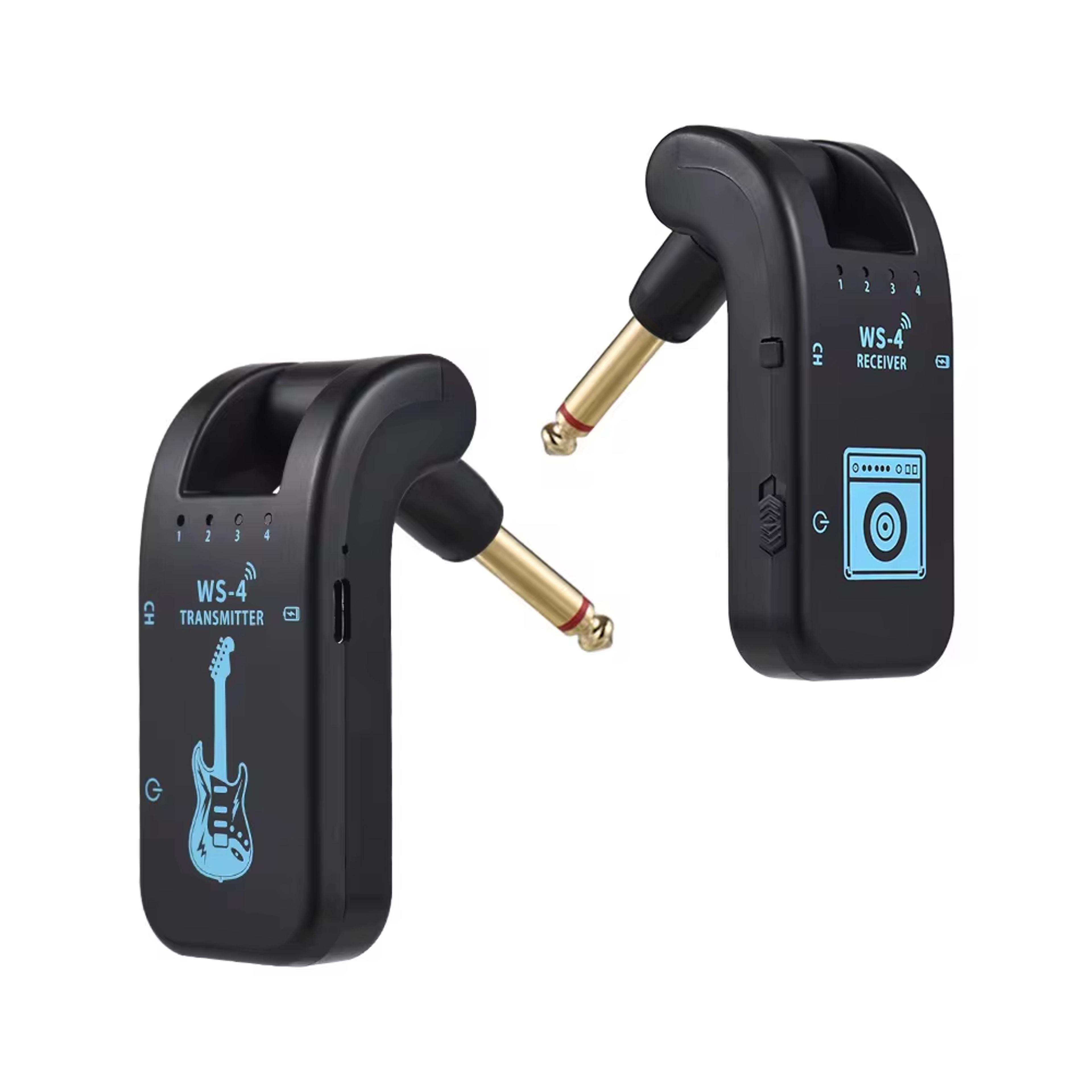 wireless guitar system for electric guitar bass transmitter receiver real-time transmission