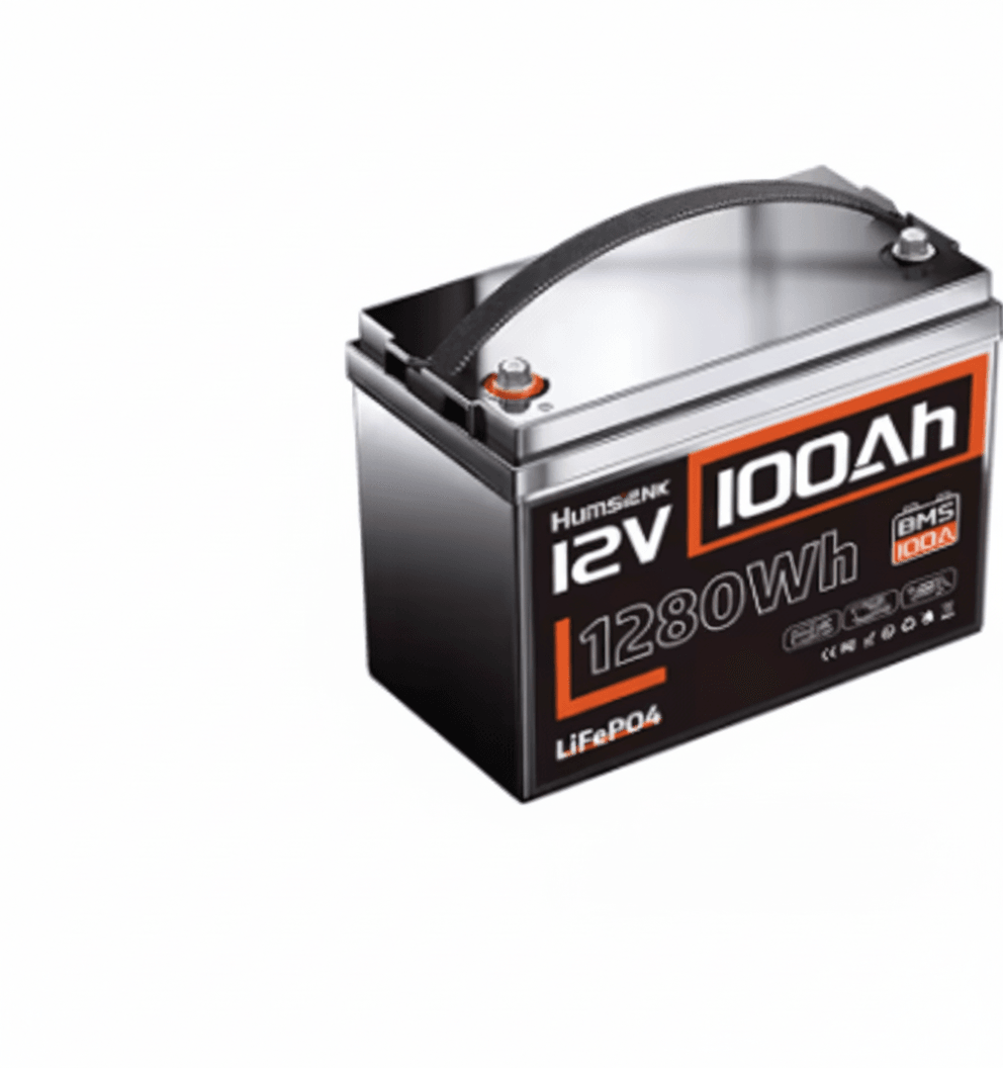 humsienk lithium iron phosphate battery with bms for rv vans trolling motor golf cart camping