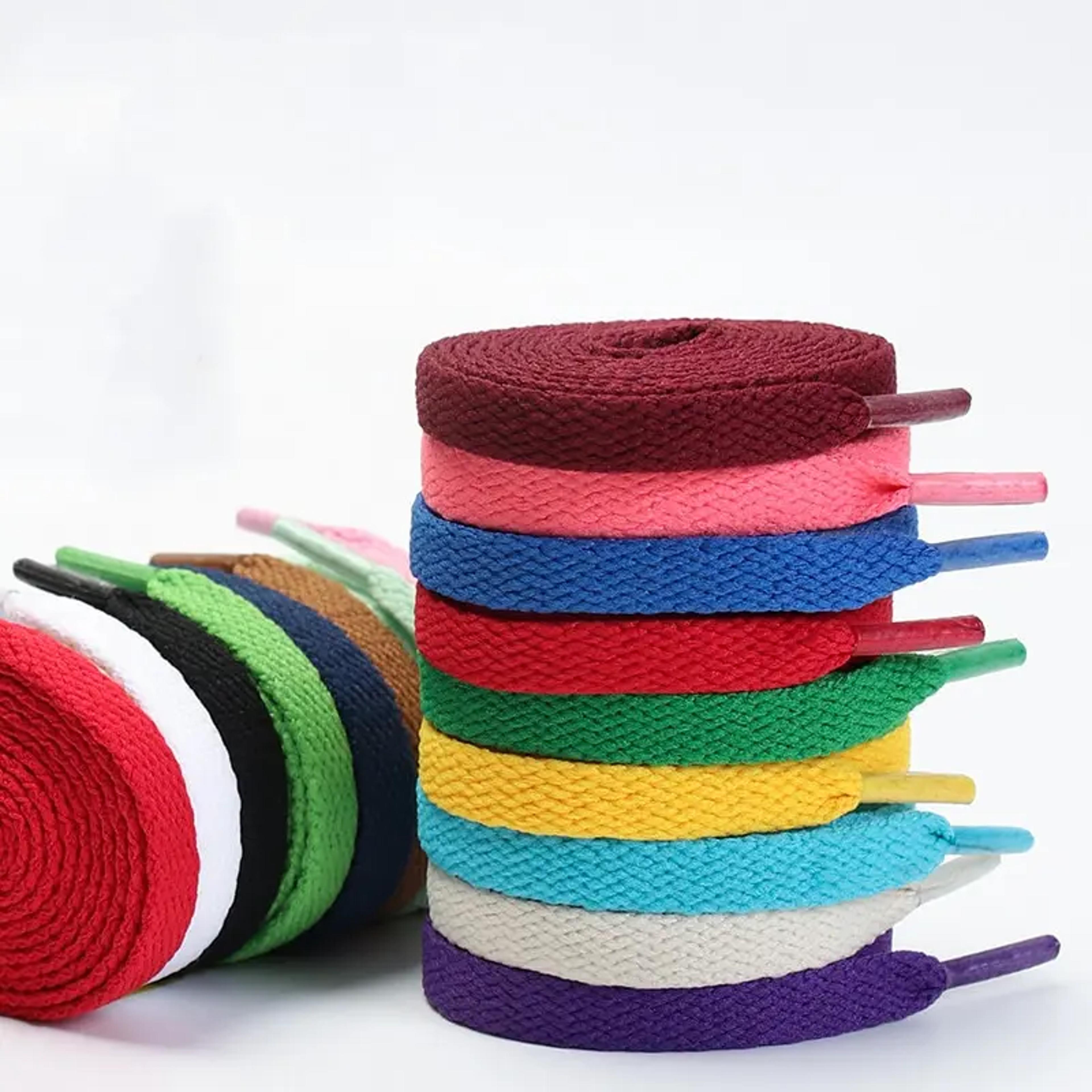solid color classic flat shoelaces for shoes sports casual unisex shoe strings