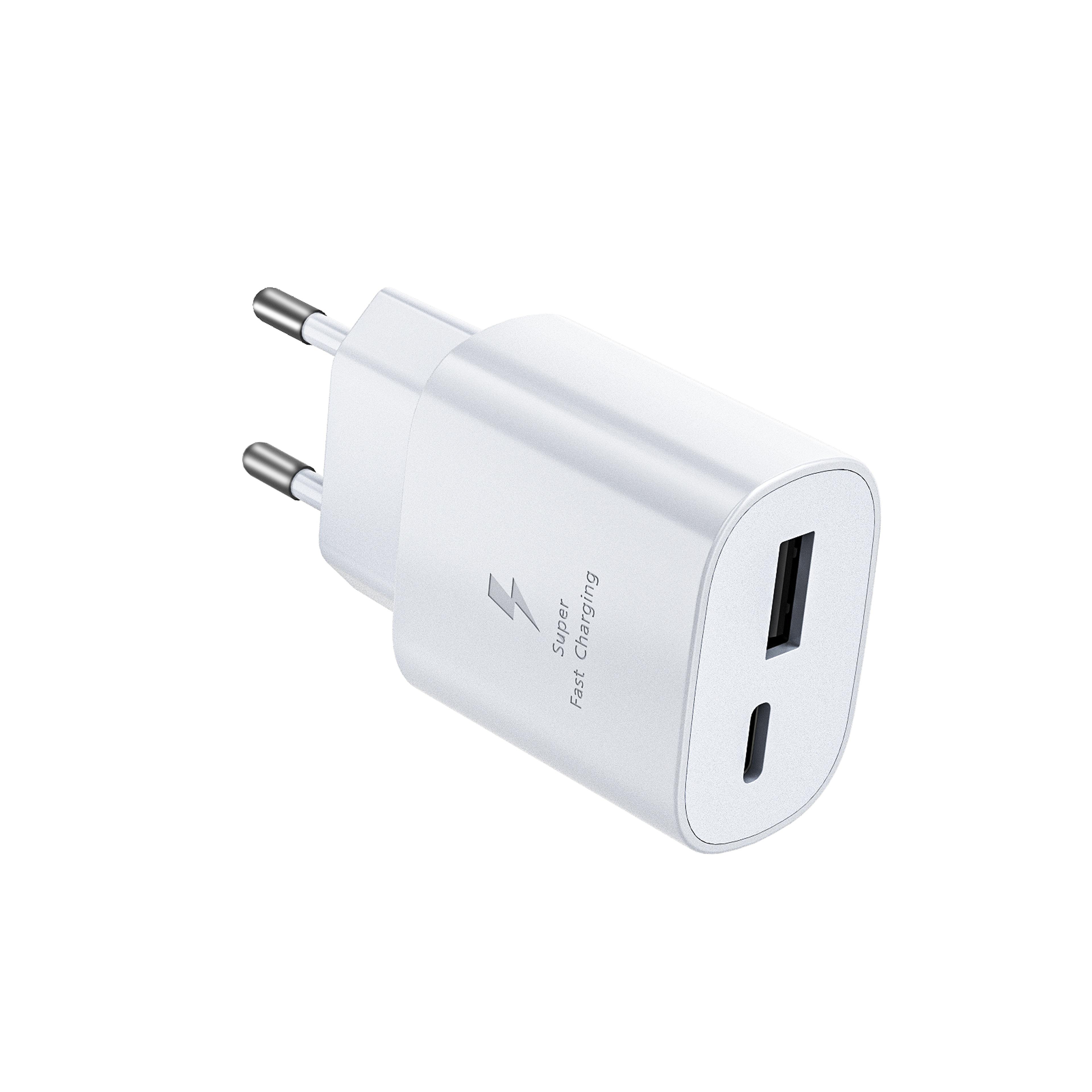 fast charger adapter dual port usb c usb a wall charger for rapid charging