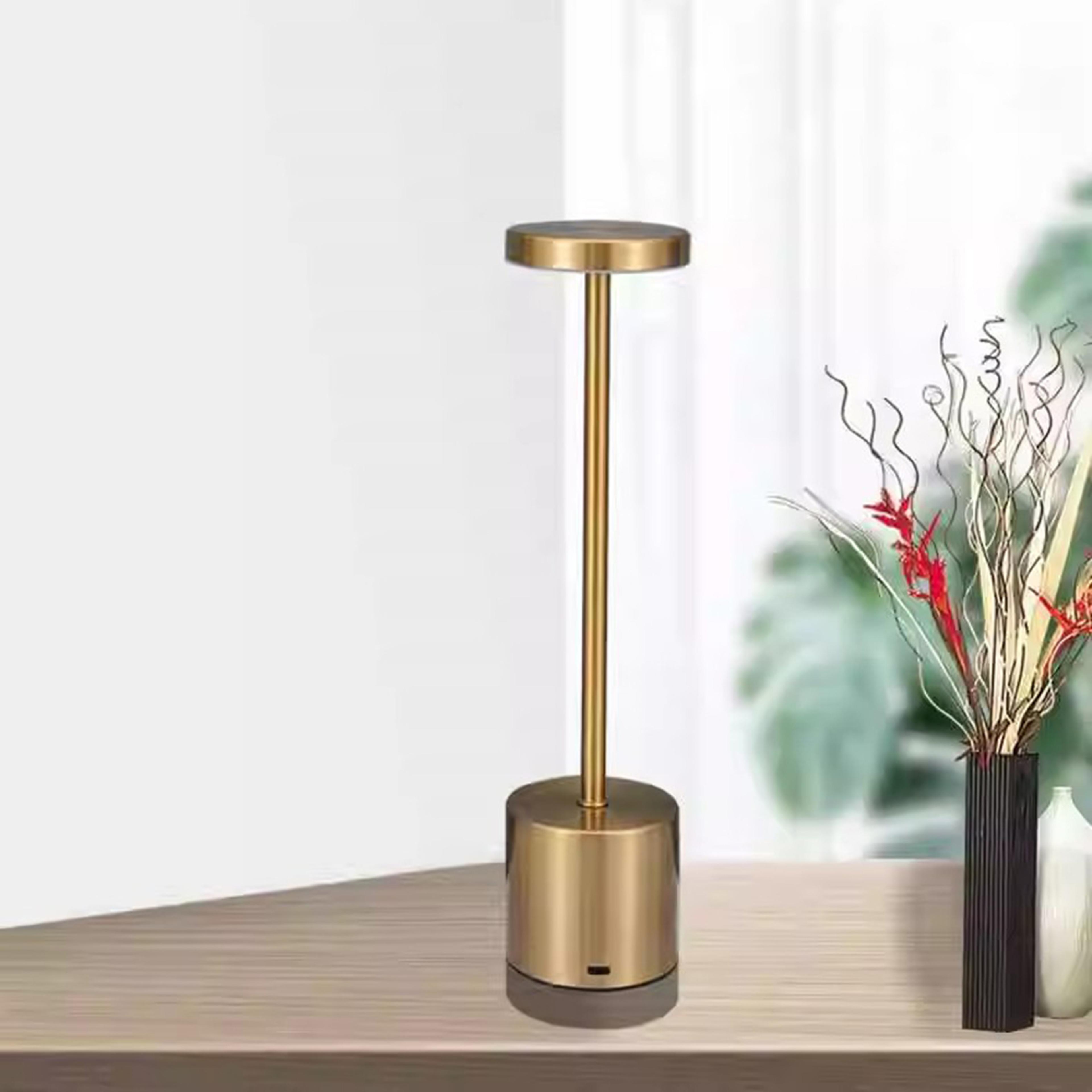 rechargeable led cordless touch table lamp, colors adjustable desk lamp, creative ambient light for bedside and room