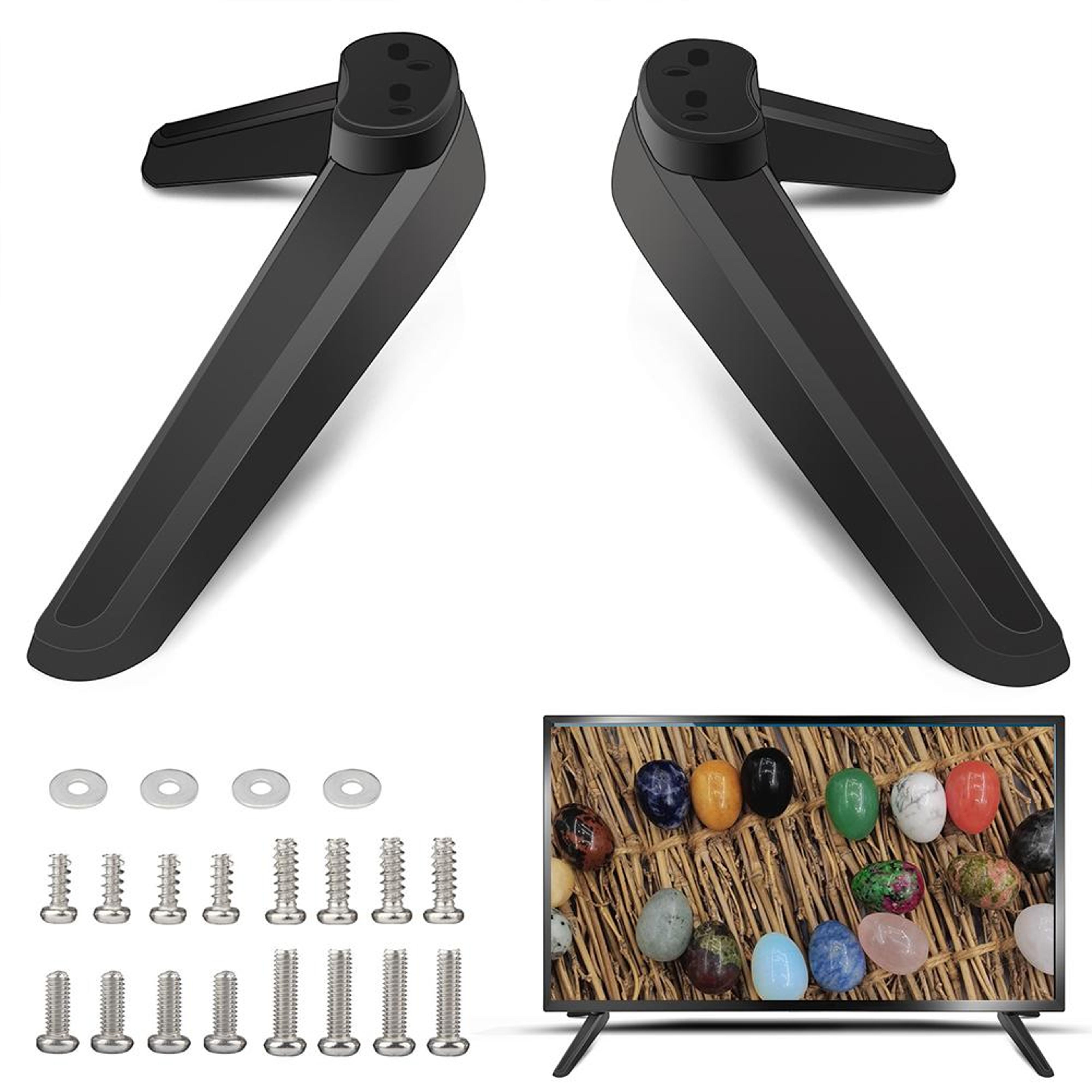 universal tabletop tv base pedestal feet tv stand mount holder for desktop top bracket accessories