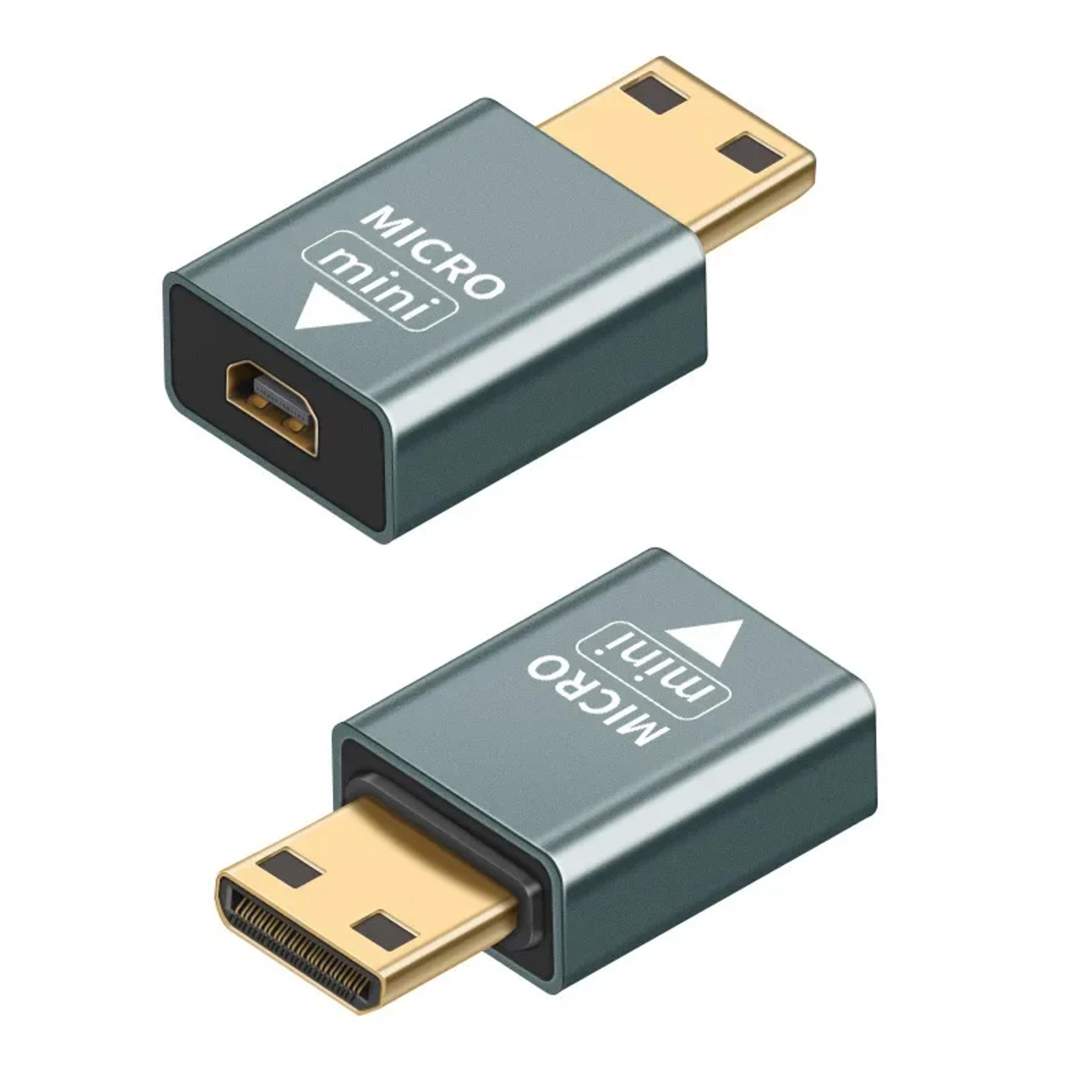 mini micro hdmi converter for laptop graphics card tv monitor camera audio video