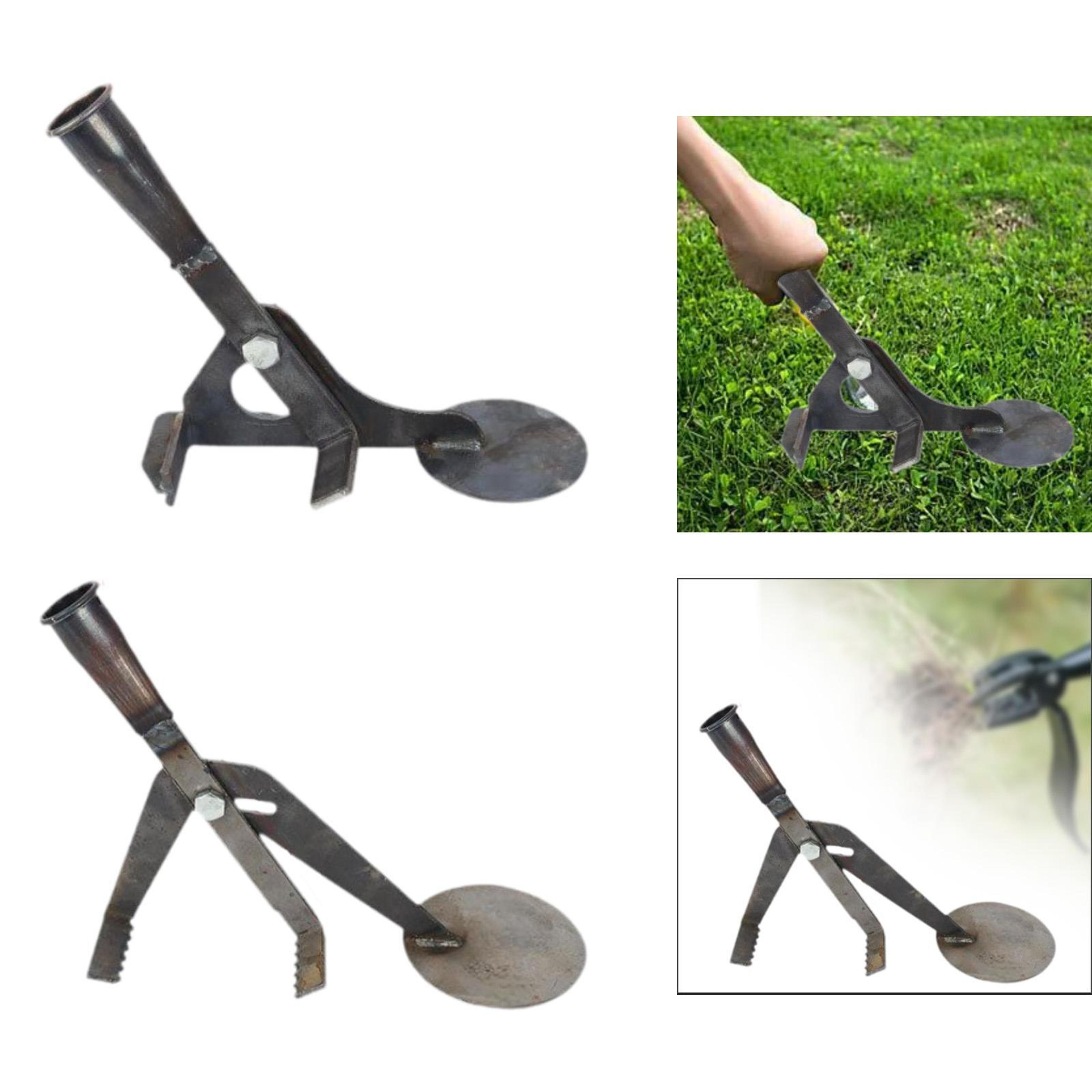 portable and efficient heavy-duty root remover tool for manual corn stalk and soybean root removal