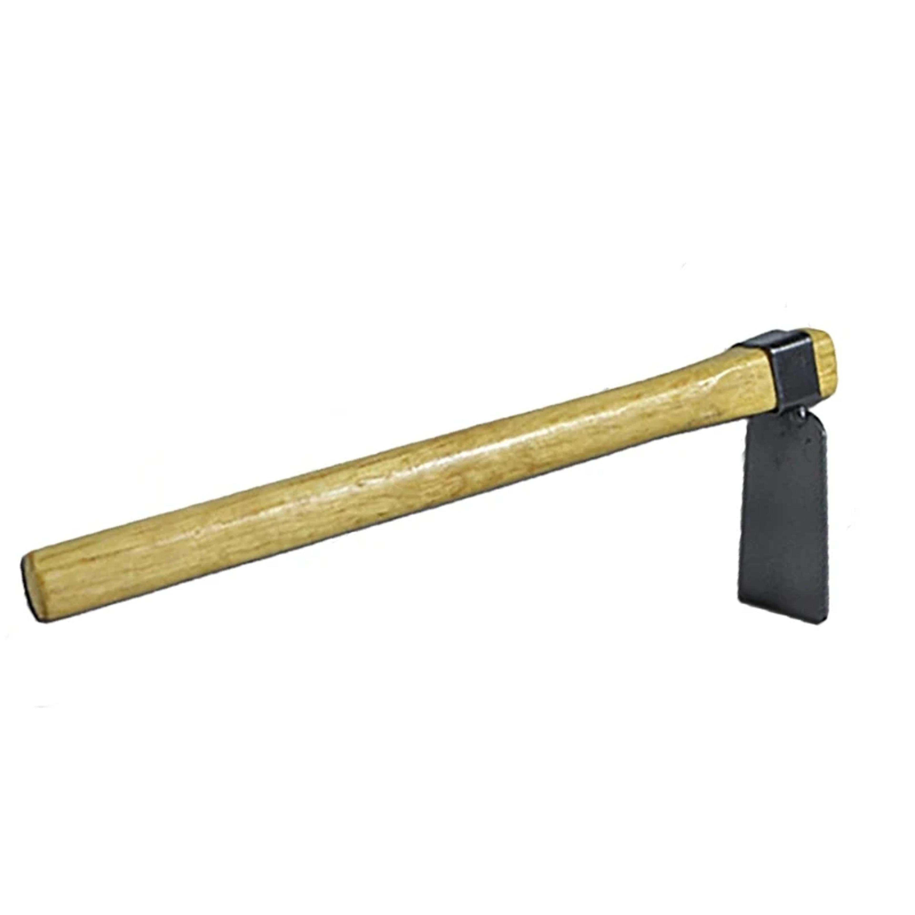 garden hoes, dual headed weeding tool with wooden handle for efficient gardening