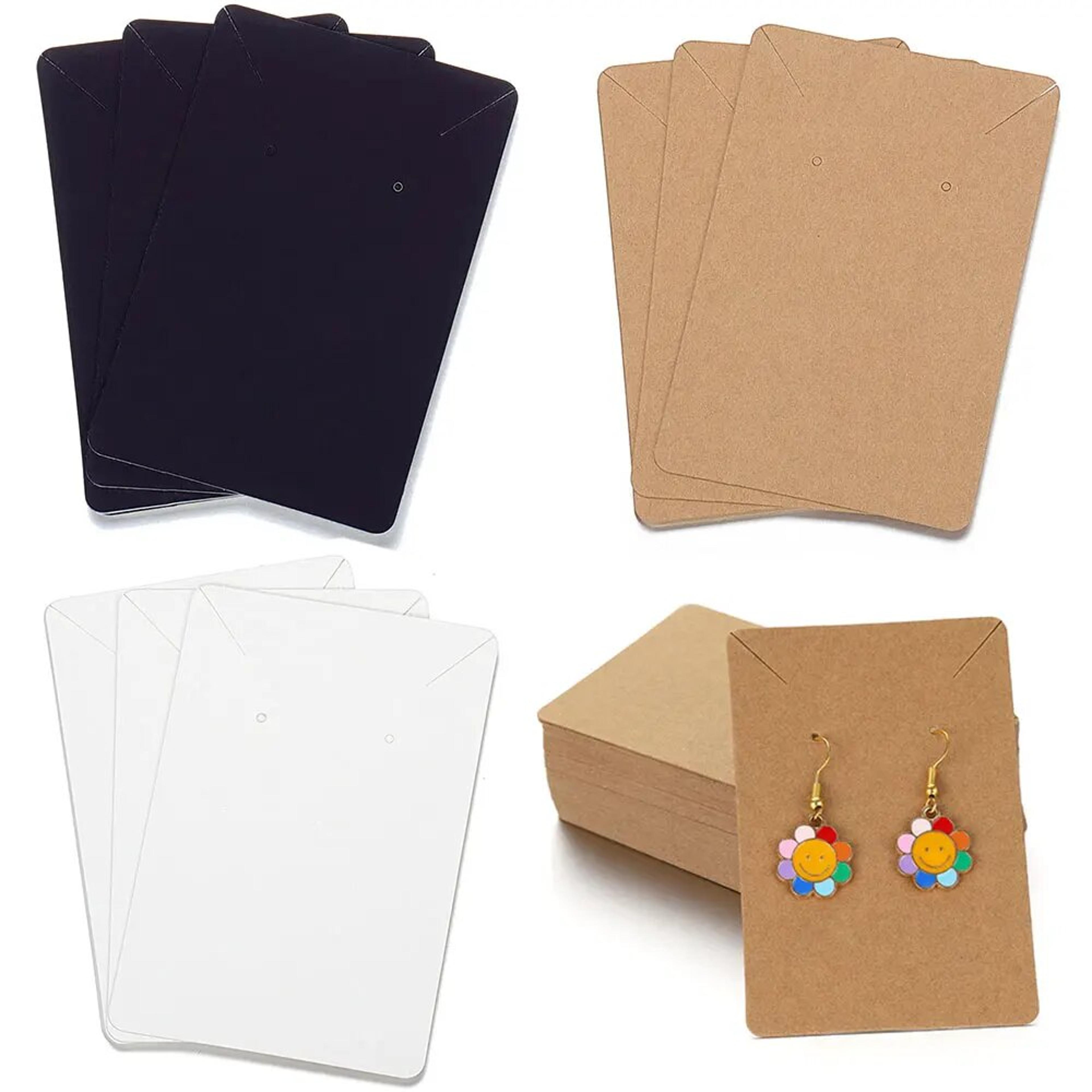 kraft paper jewelry packaging cards for earrings necklace 50pcs blank display cards