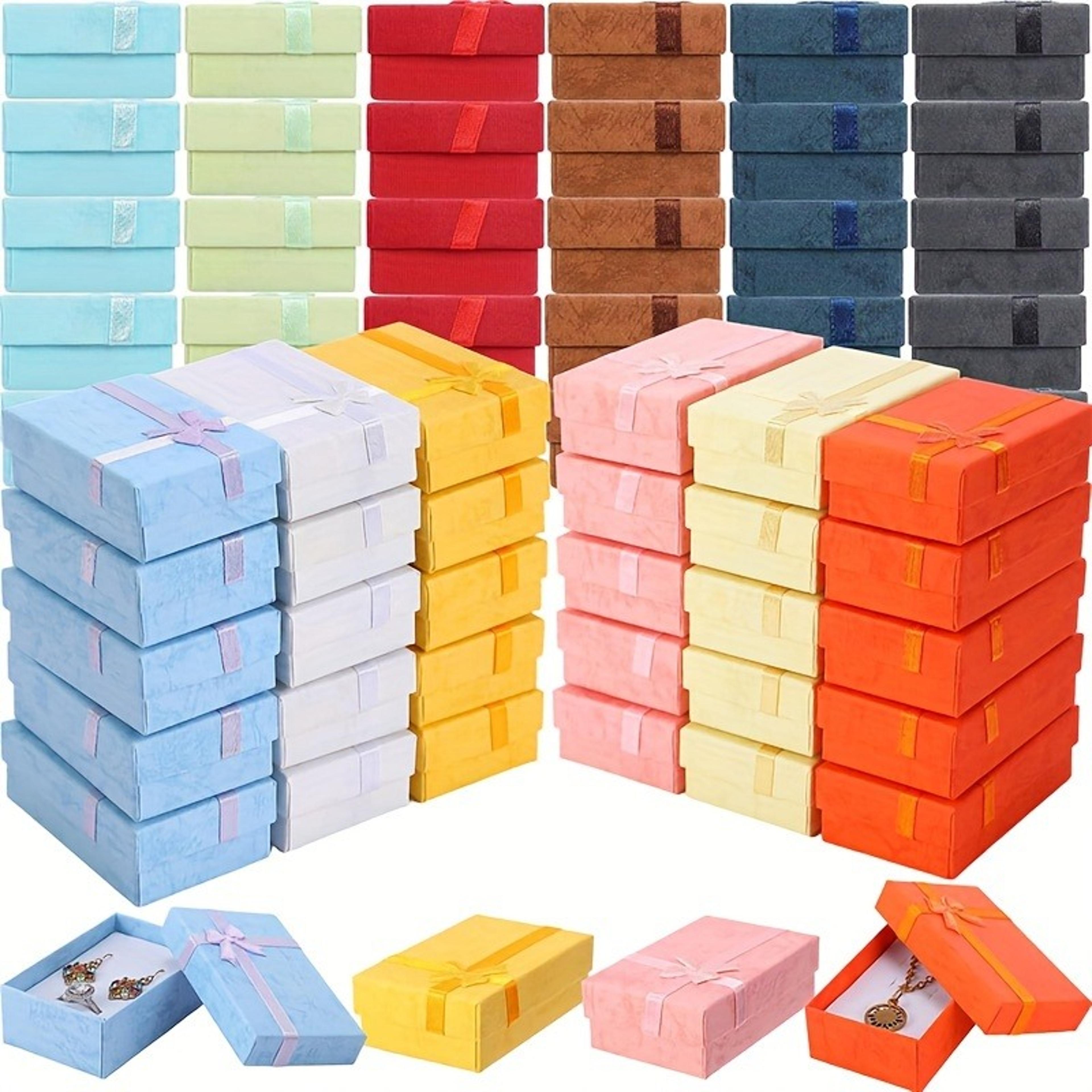 assorted colors jewelry sets display box necklace earrings ring box packaging gift box