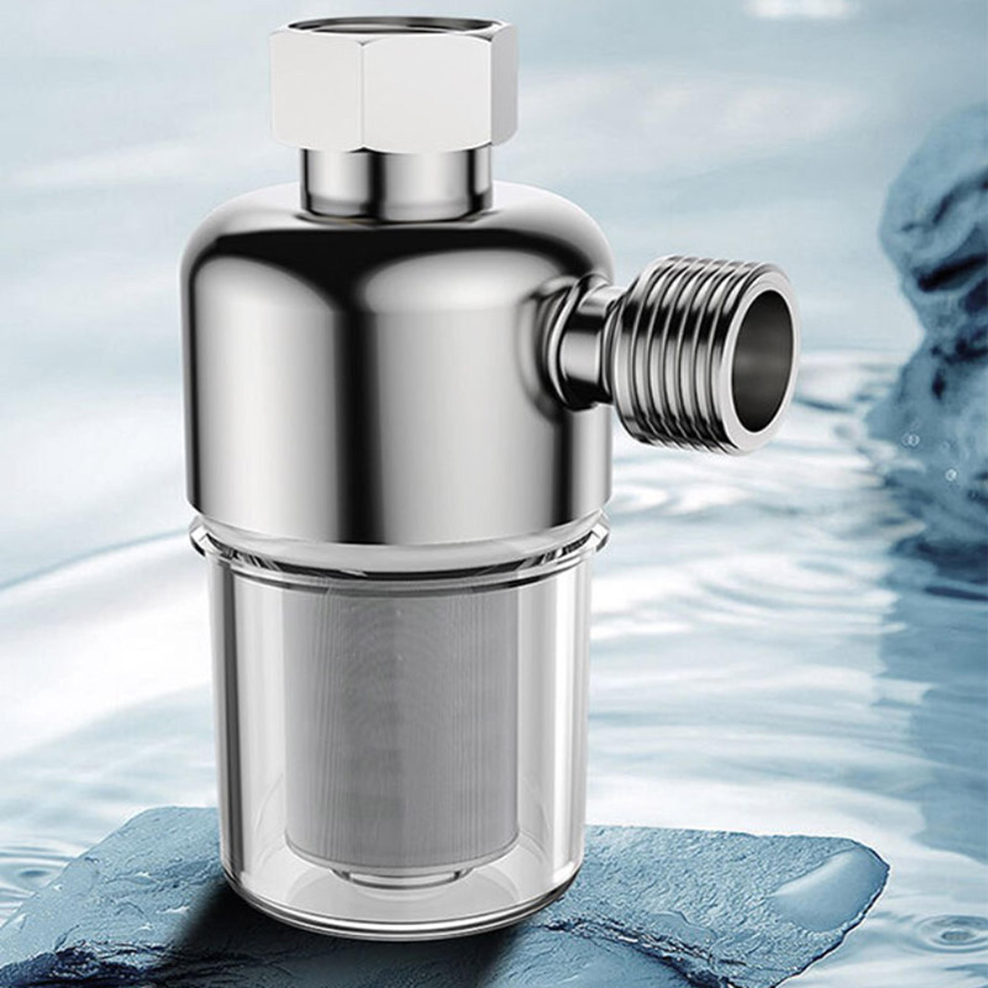 universal water heater pre-filter, household shower tap water anti-scale purification filter, no-replacement filter