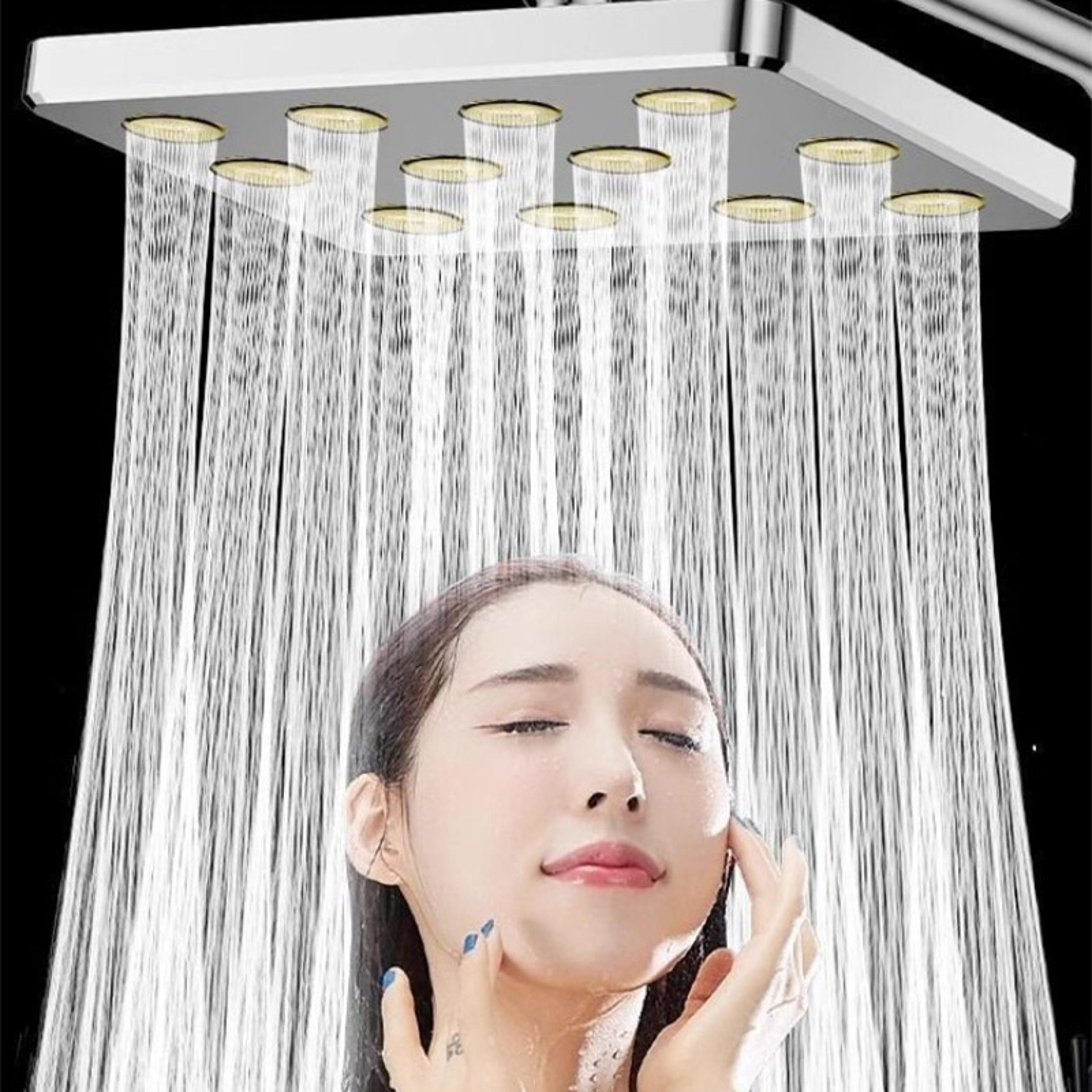 large water high pressure shower head top spray small waist pressurized bath set
