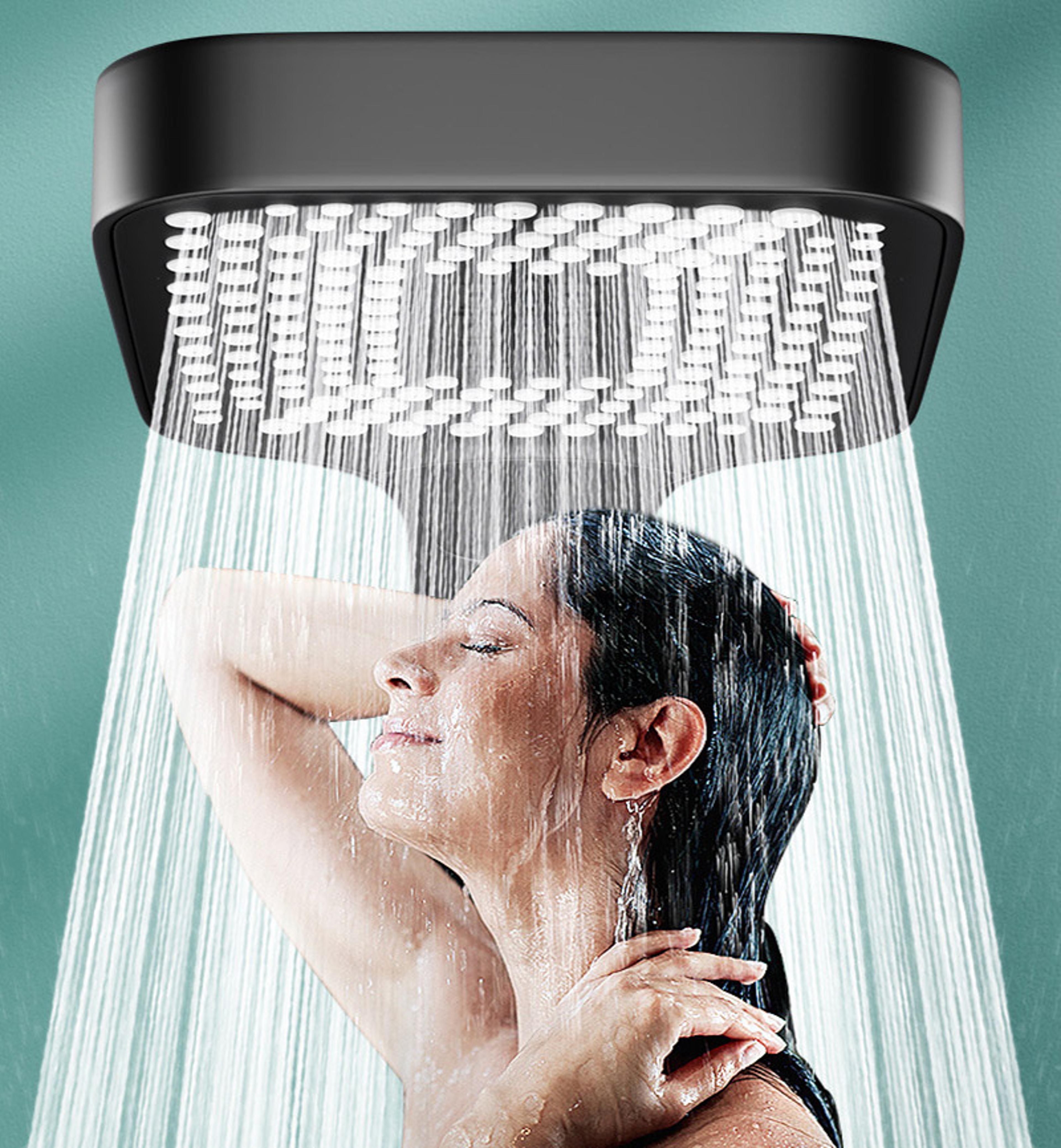 high pressure adjustable shower head mode large flow rainfall shower bathroom mixer water saving