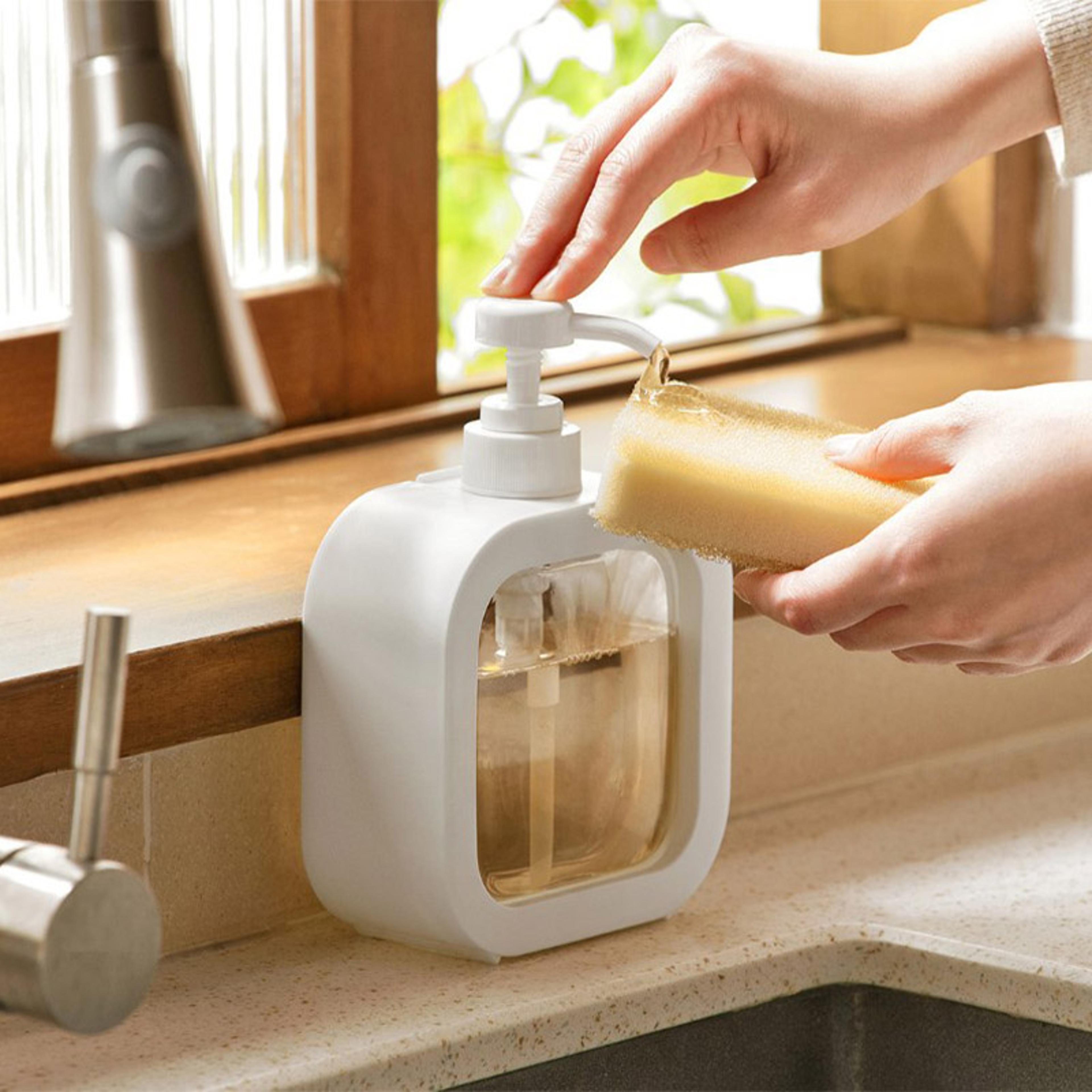 visual transparent soap dispenser bottle plastic push lotion bottle travel bathroom empty bottle