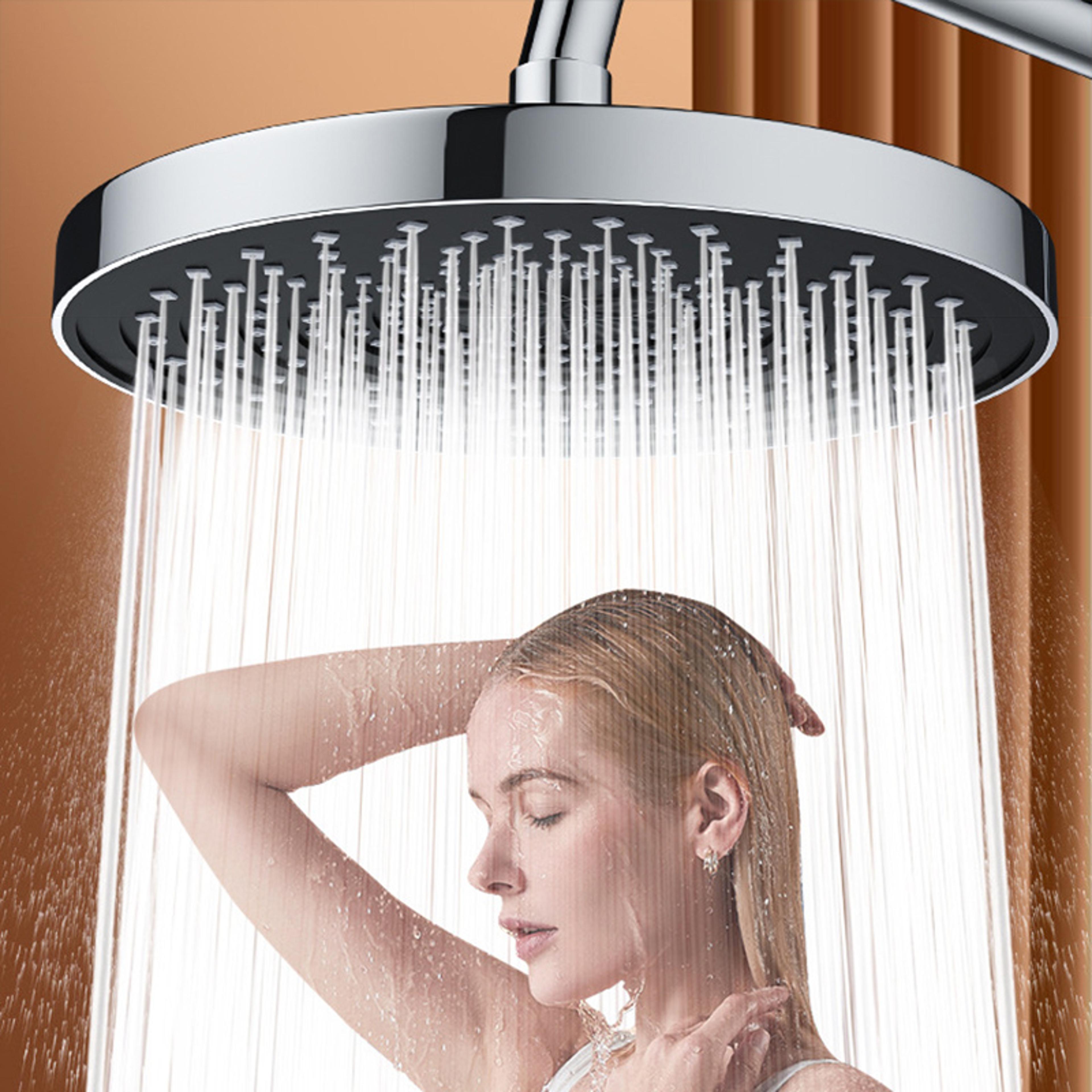 high pressure ceiling mounted shower head modes rainfall large flow big panel spray nozzle