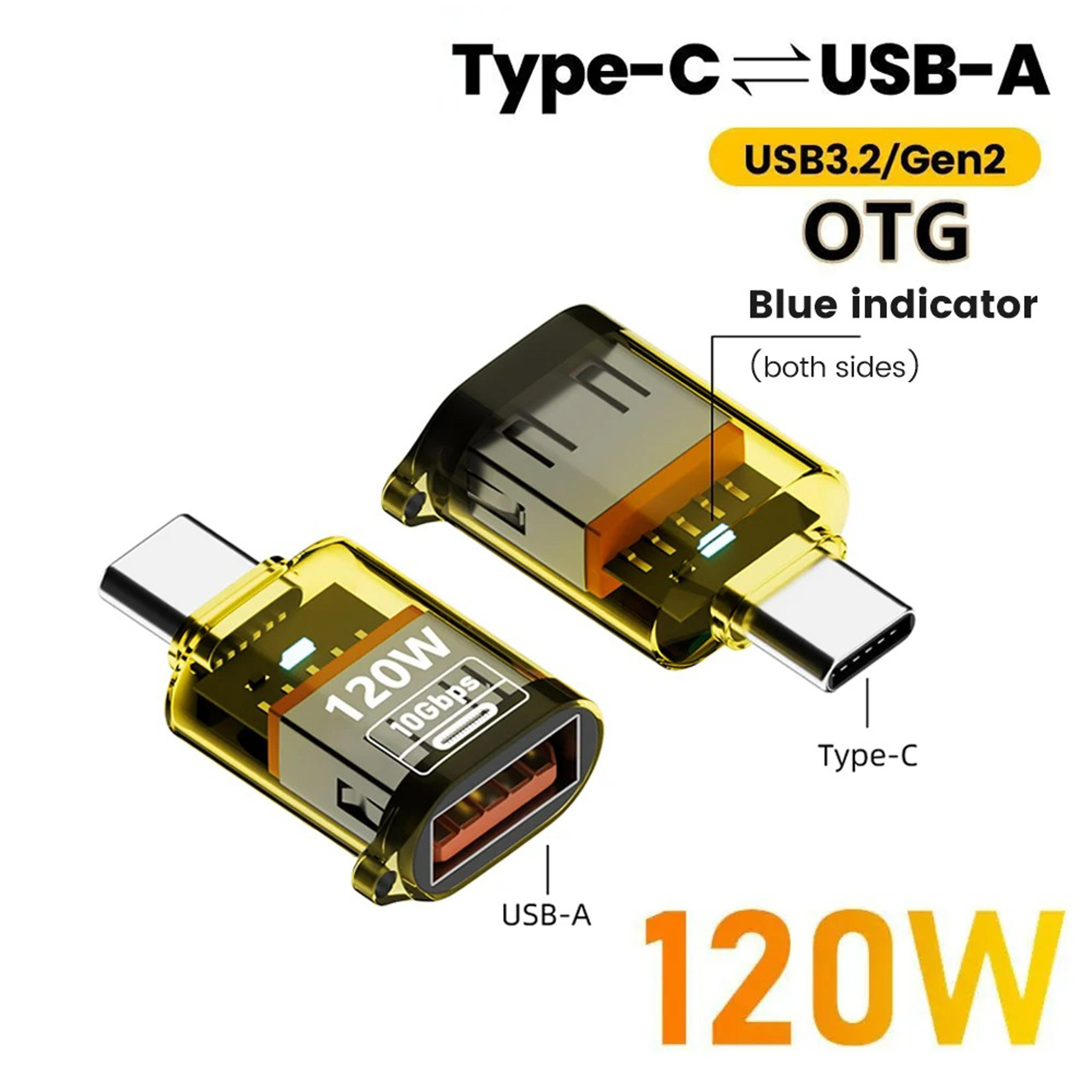 usb c otg connector, usb a female to type c male, data transfer adapter, type c otg converter
